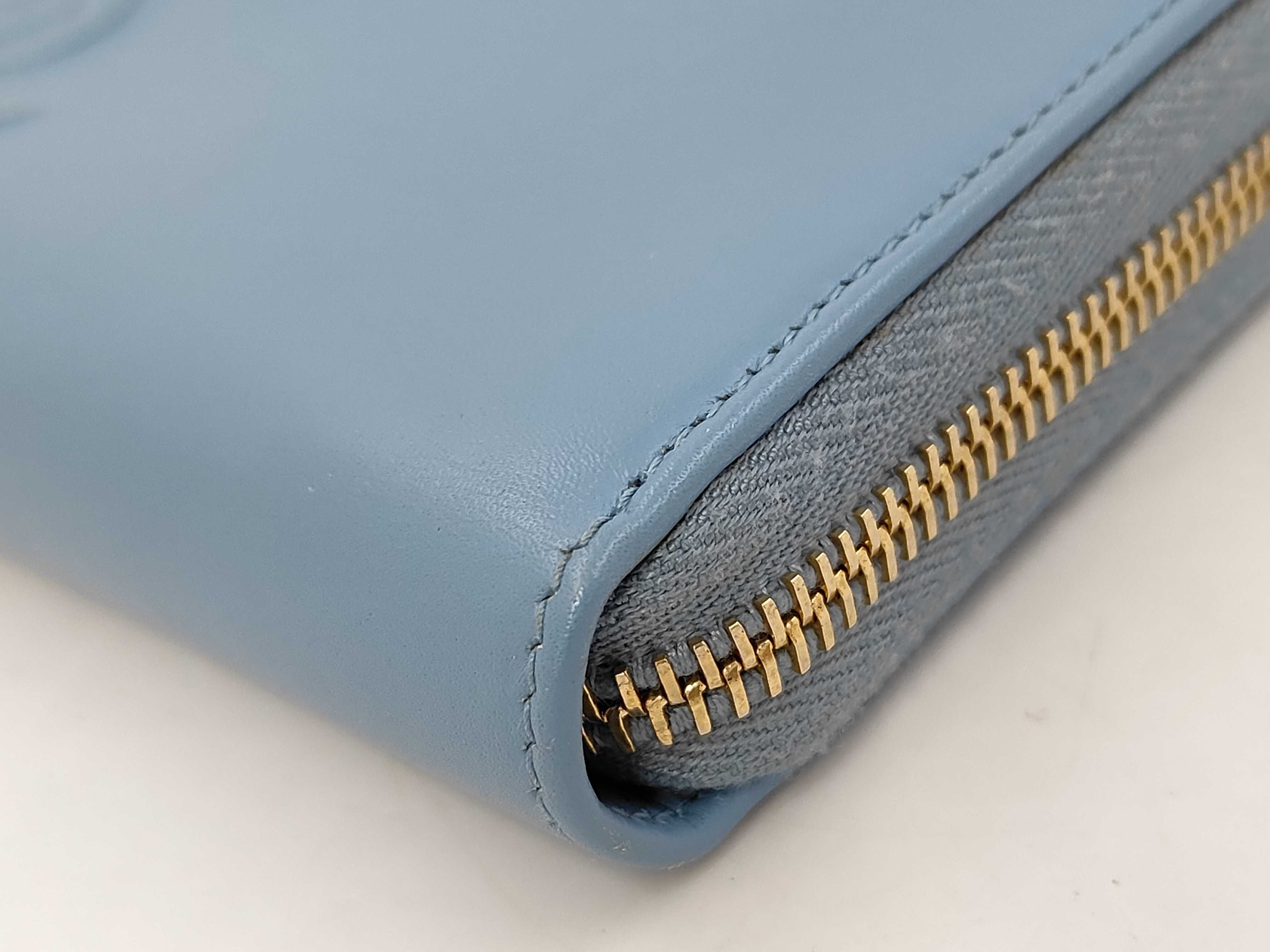 Leather 568995 Round Zip Long Wallet — view 6