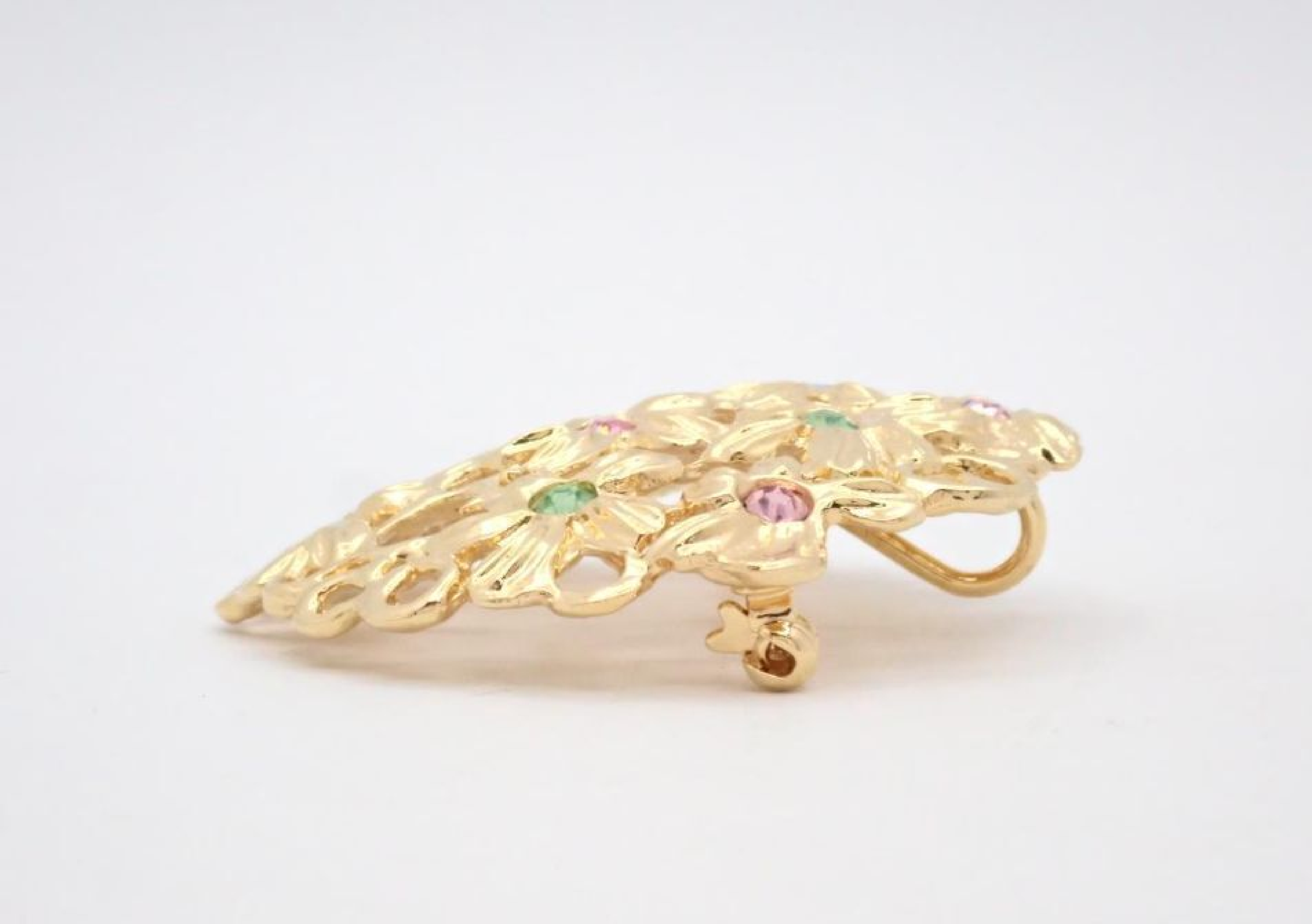 colored stone brooch — view 3