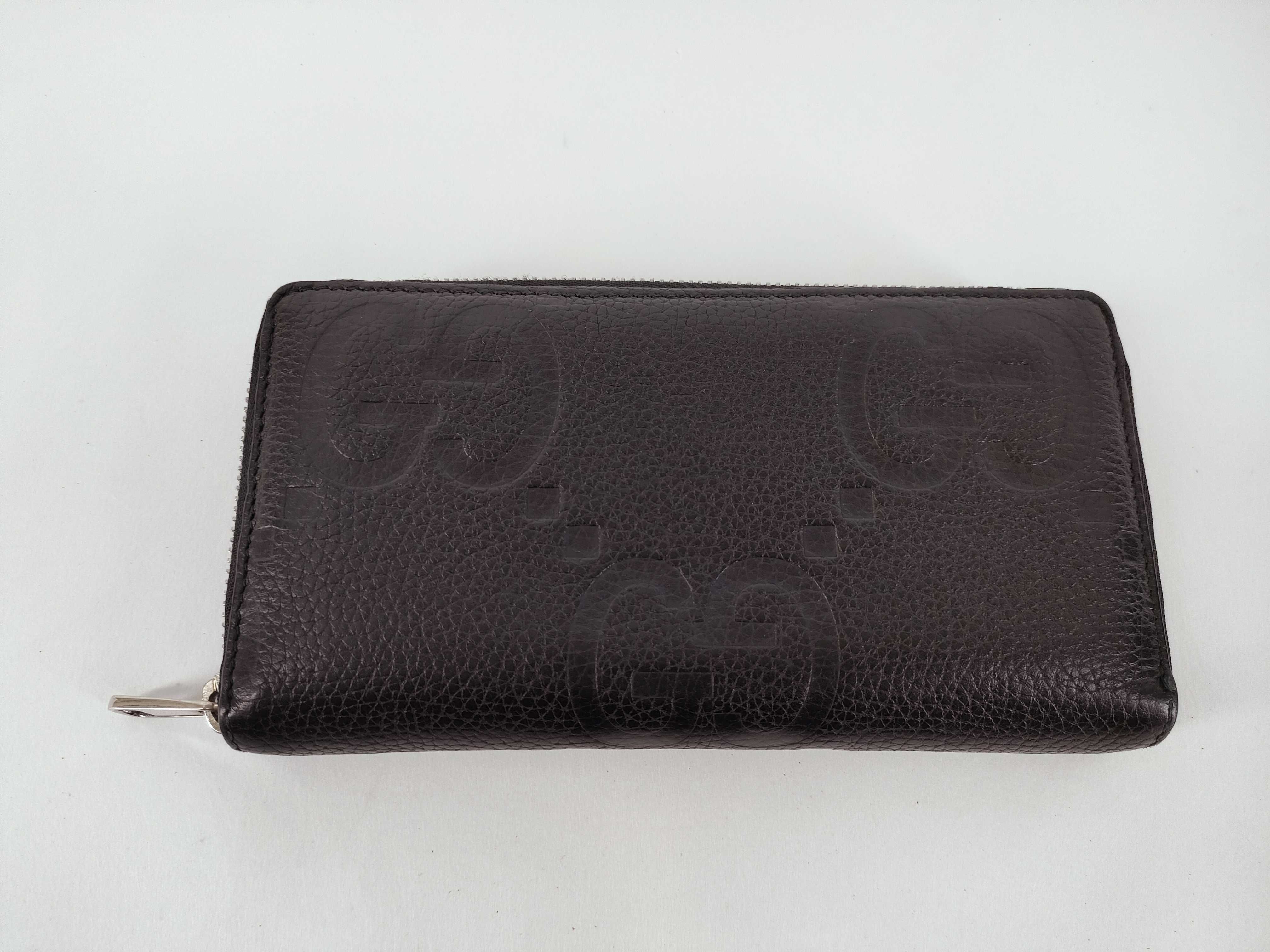 GG Jumbo GG Zip-Around Wallet 739484 Black Wallet
