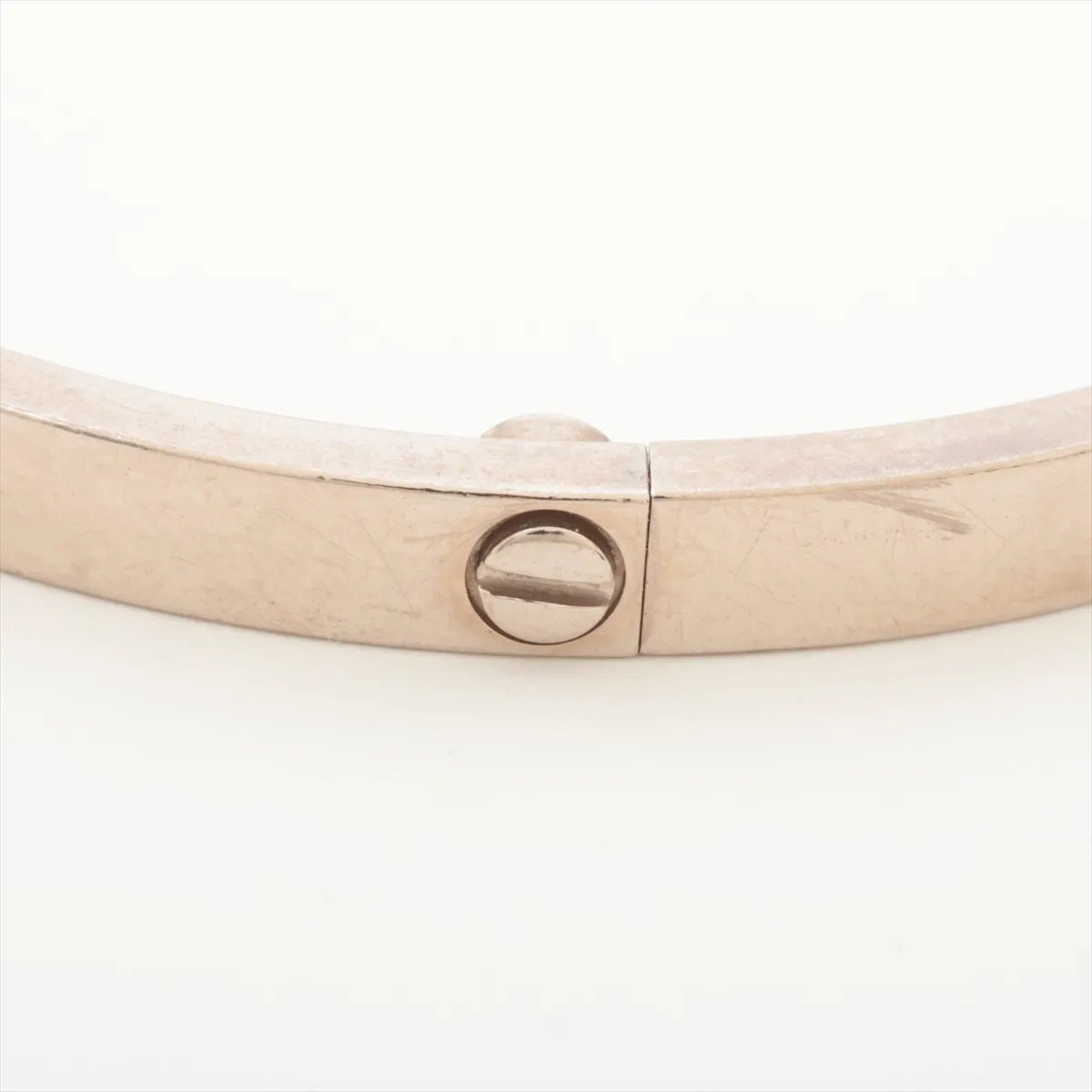 Love SM Bracelet 750 (WG) 19.1g 16 Initials JUO079 (Dents, looseness, screwdriver included) — view 5