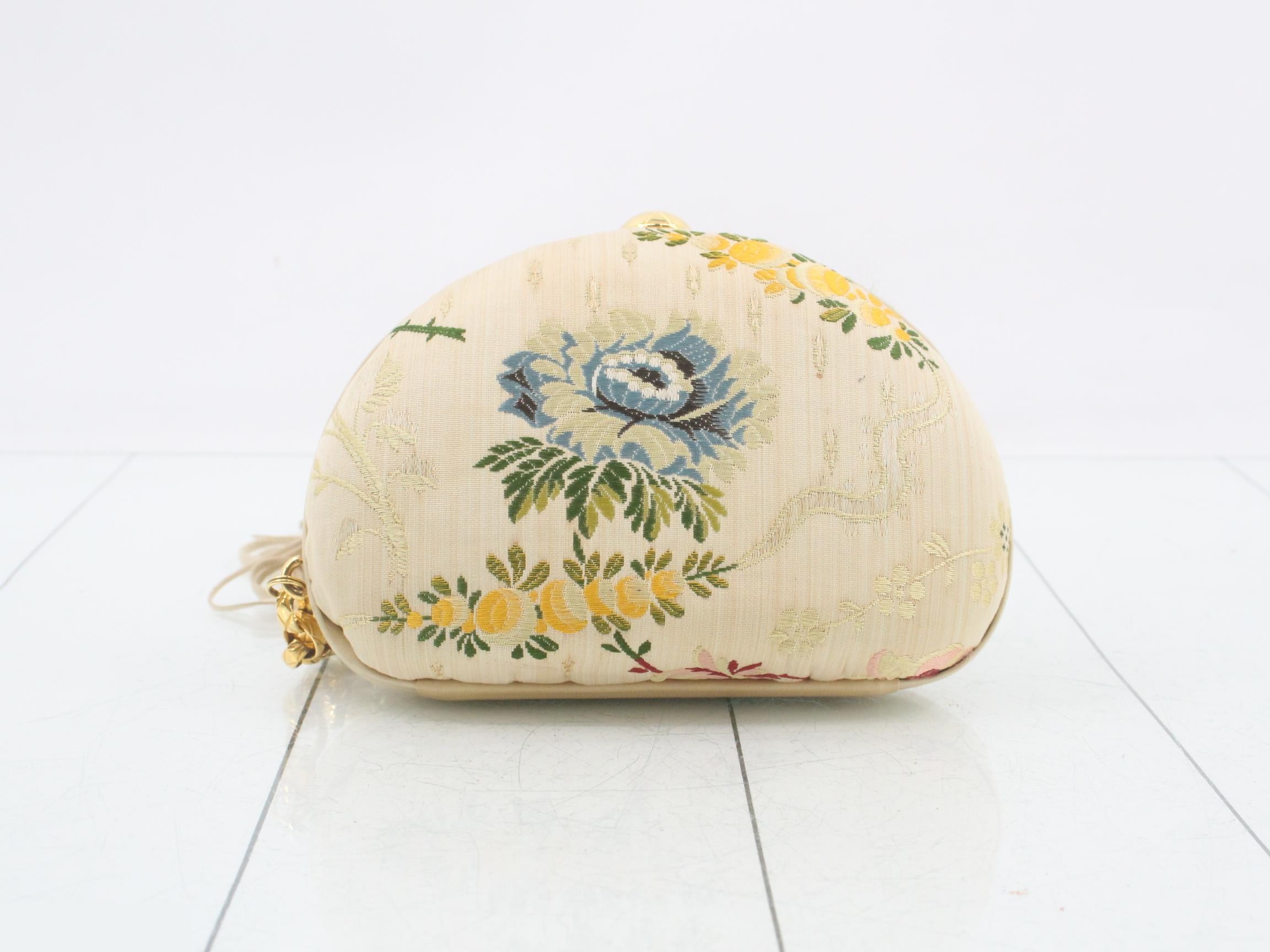 Vintage Flower Embroidered Pouch — view 2