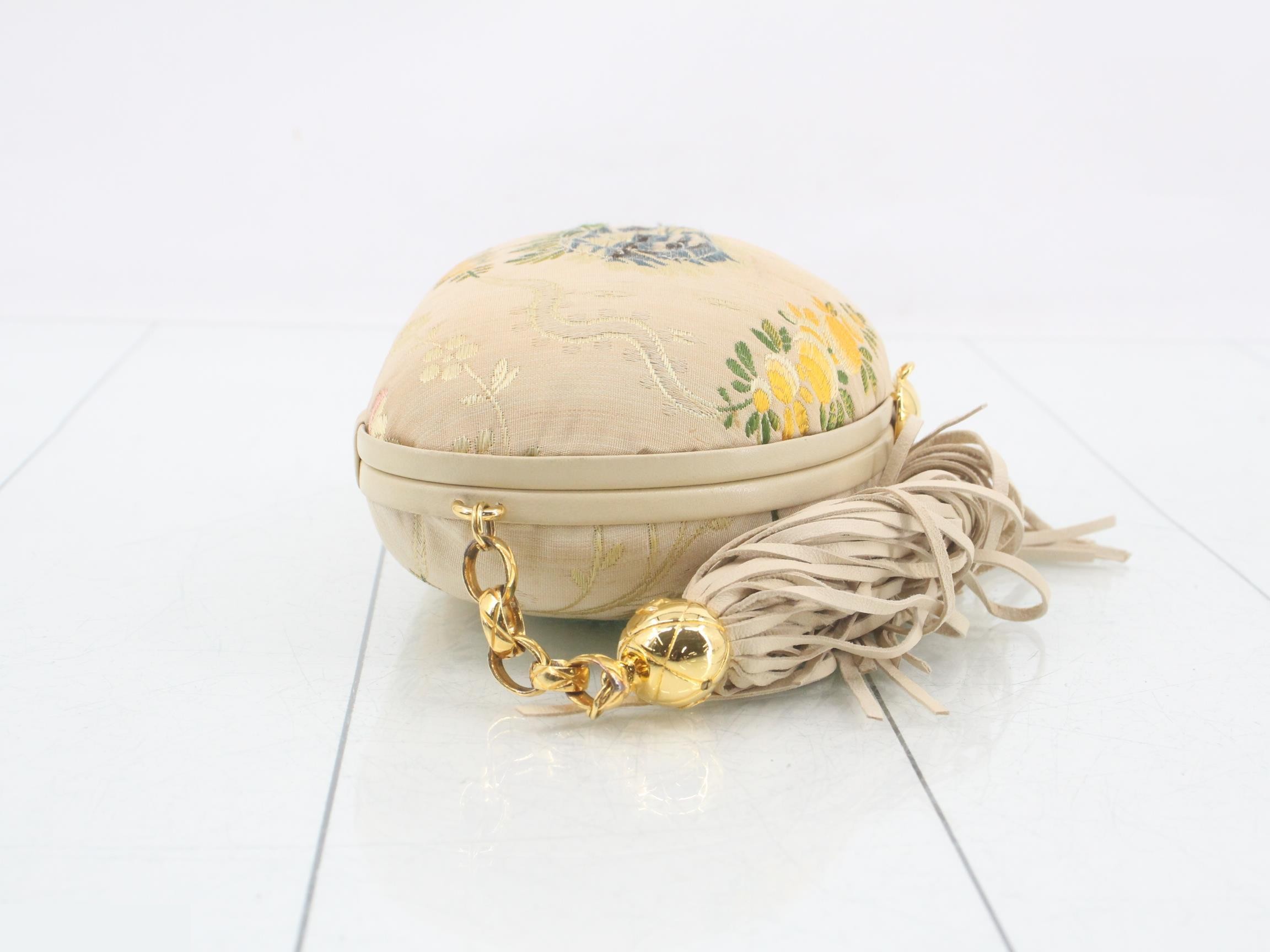 Vintage Flower Embroidered Pouch — view 3