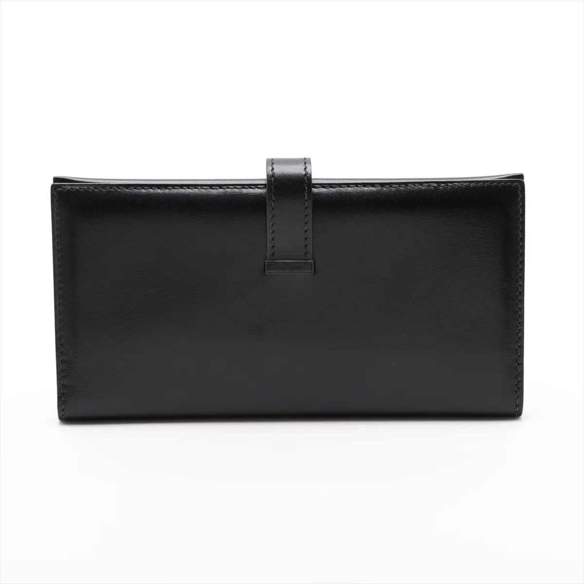 Bearn Box Calf Long Wallet, Black, Silver Hardware, F: 2002 — view 2