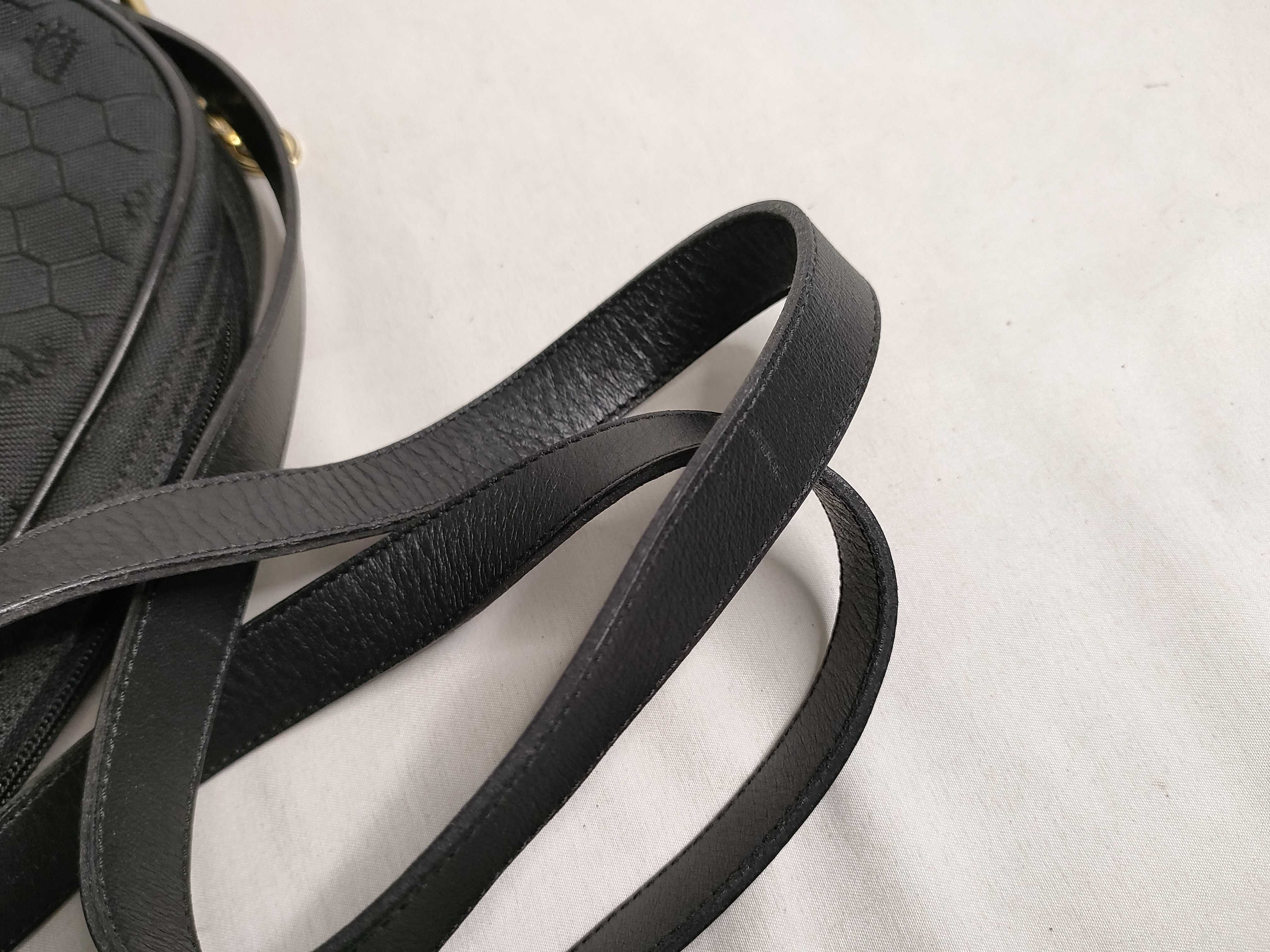 Honeycomb Shoulder Bag, Canvas and Leather, Black Shoulder Bag — view 4