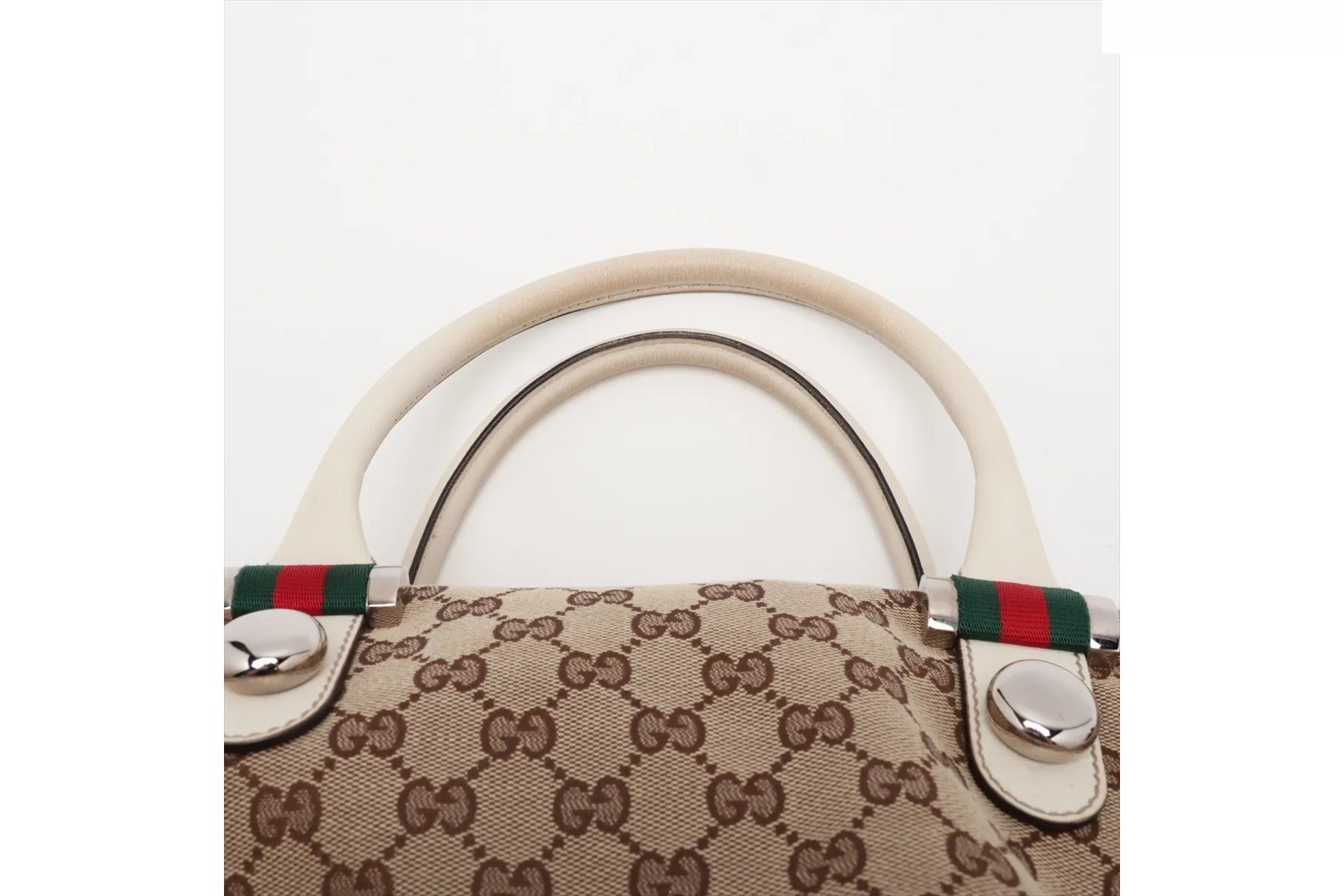GG Canvas 232948 Leather Canvas Handbag — view 2