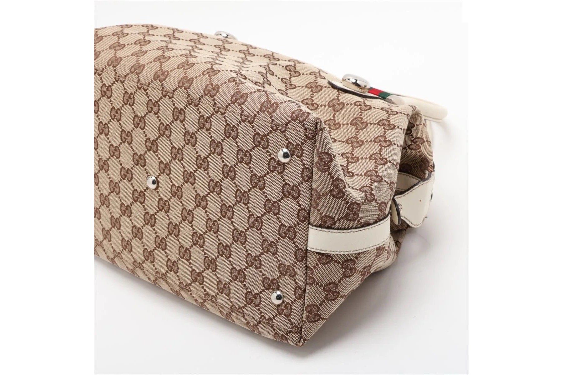 GG Canvas 232948 Leather Canvas Handbag — view 4