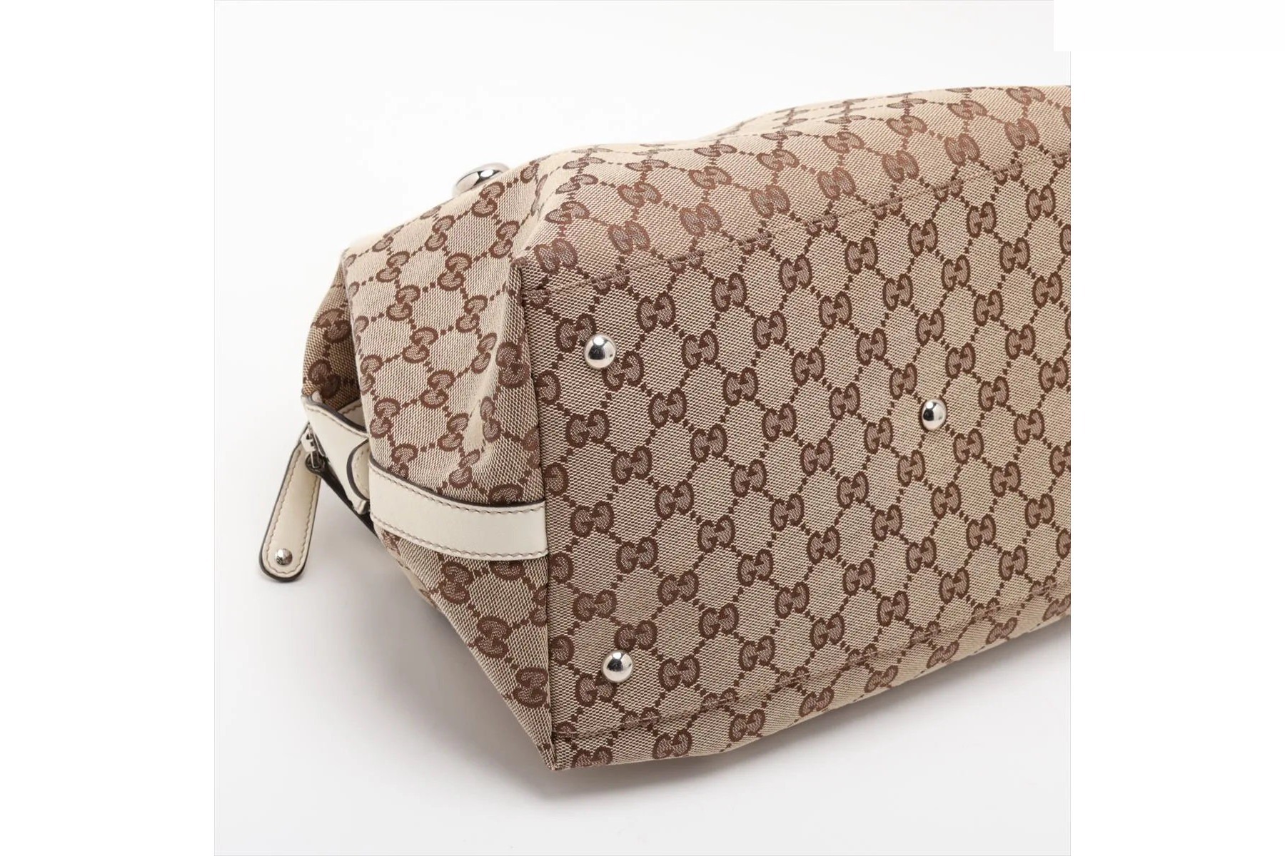 GG Canvas 232948 Leather Canvas Handbag — view 5