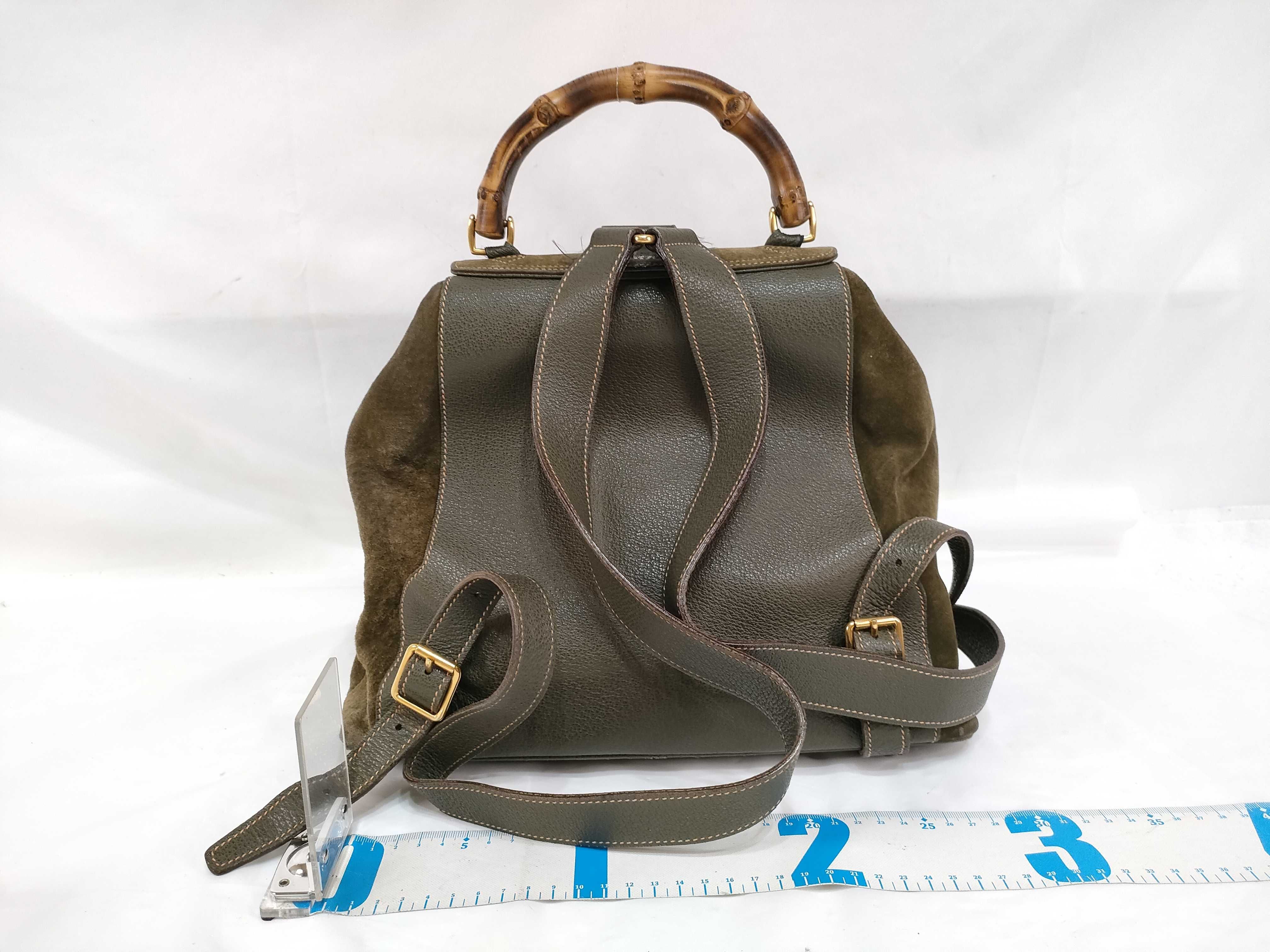 Bamboo Backpack Suede Rucksack — view 2