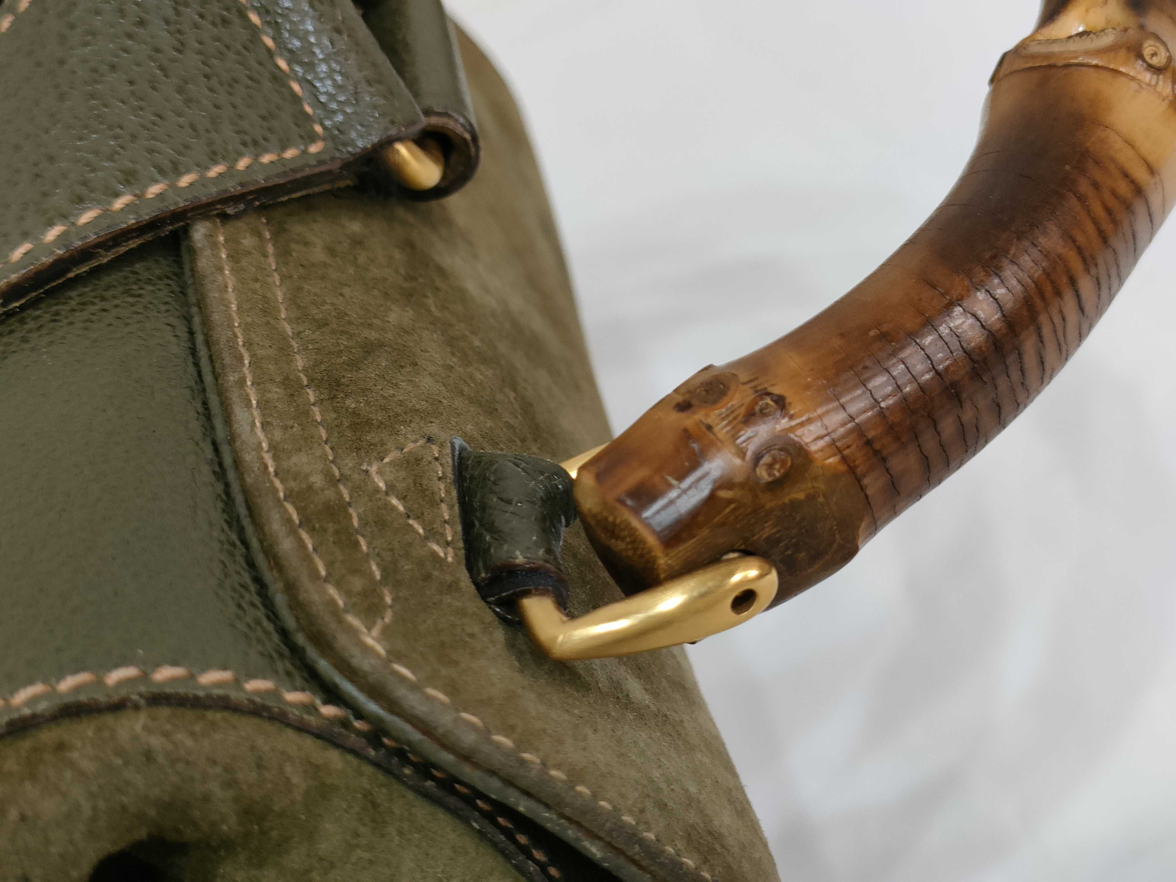 Bamboo Backpack Suede Rucksack — view 4