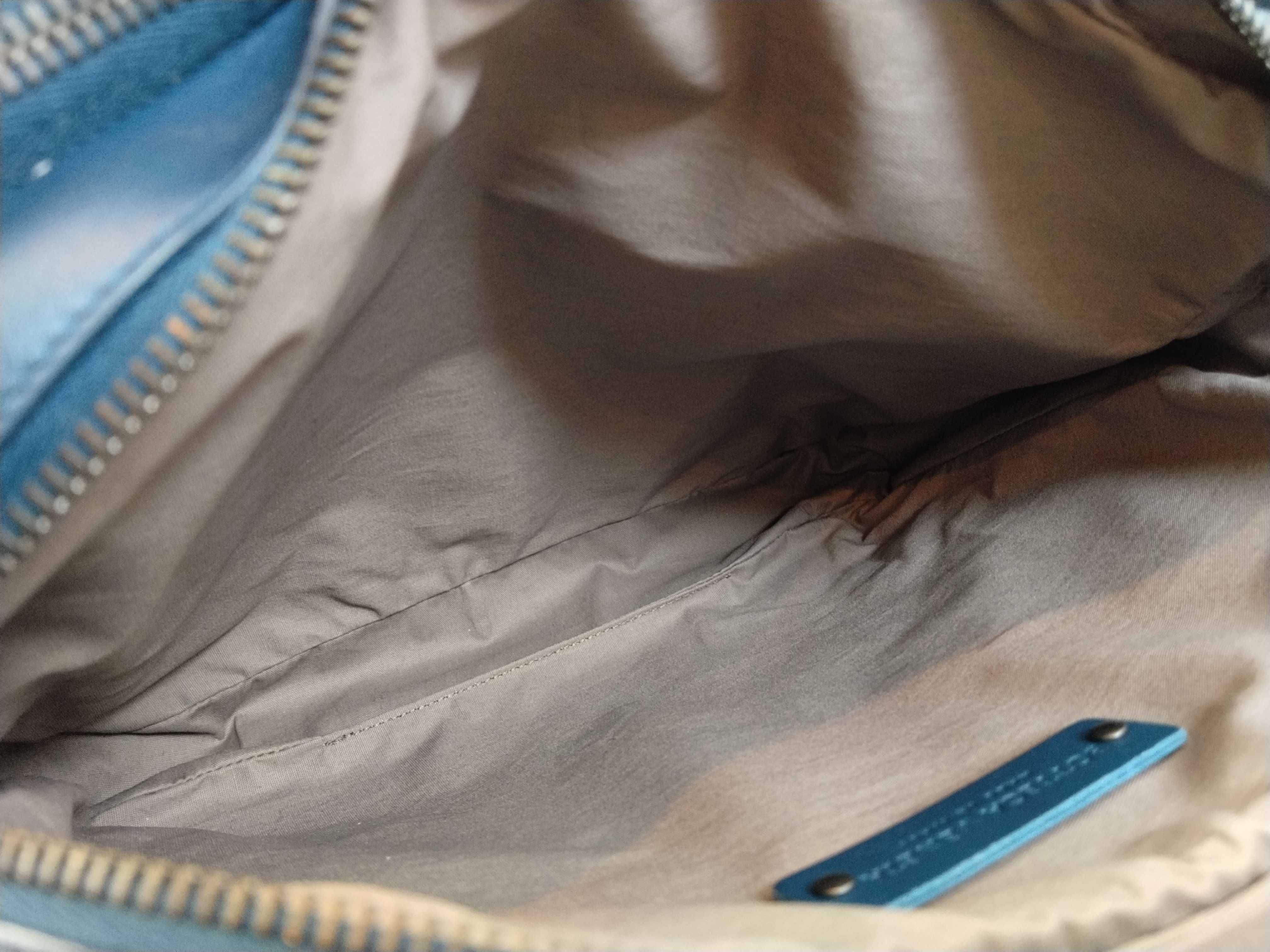 Intrecciato SG - Leather Messenger bag Blue Shoulder bag — view 9