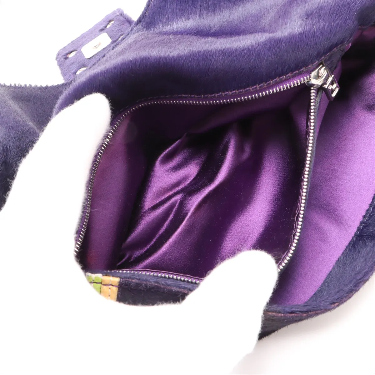 Mamma Bucket Harako Shoulder Bag Purple x Multicolor — view 8