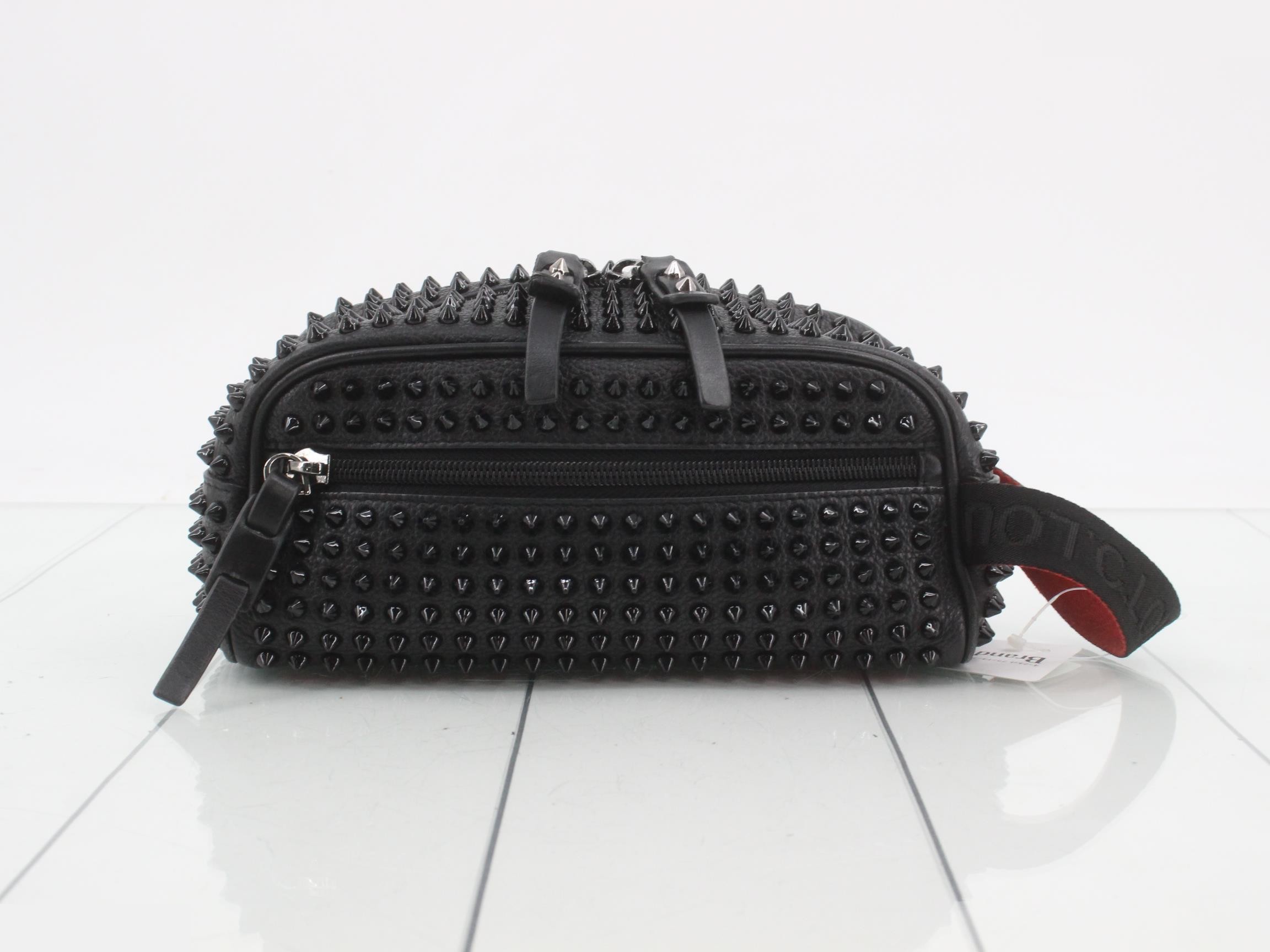 Blaster Spike Stud Leather Clutch Bag