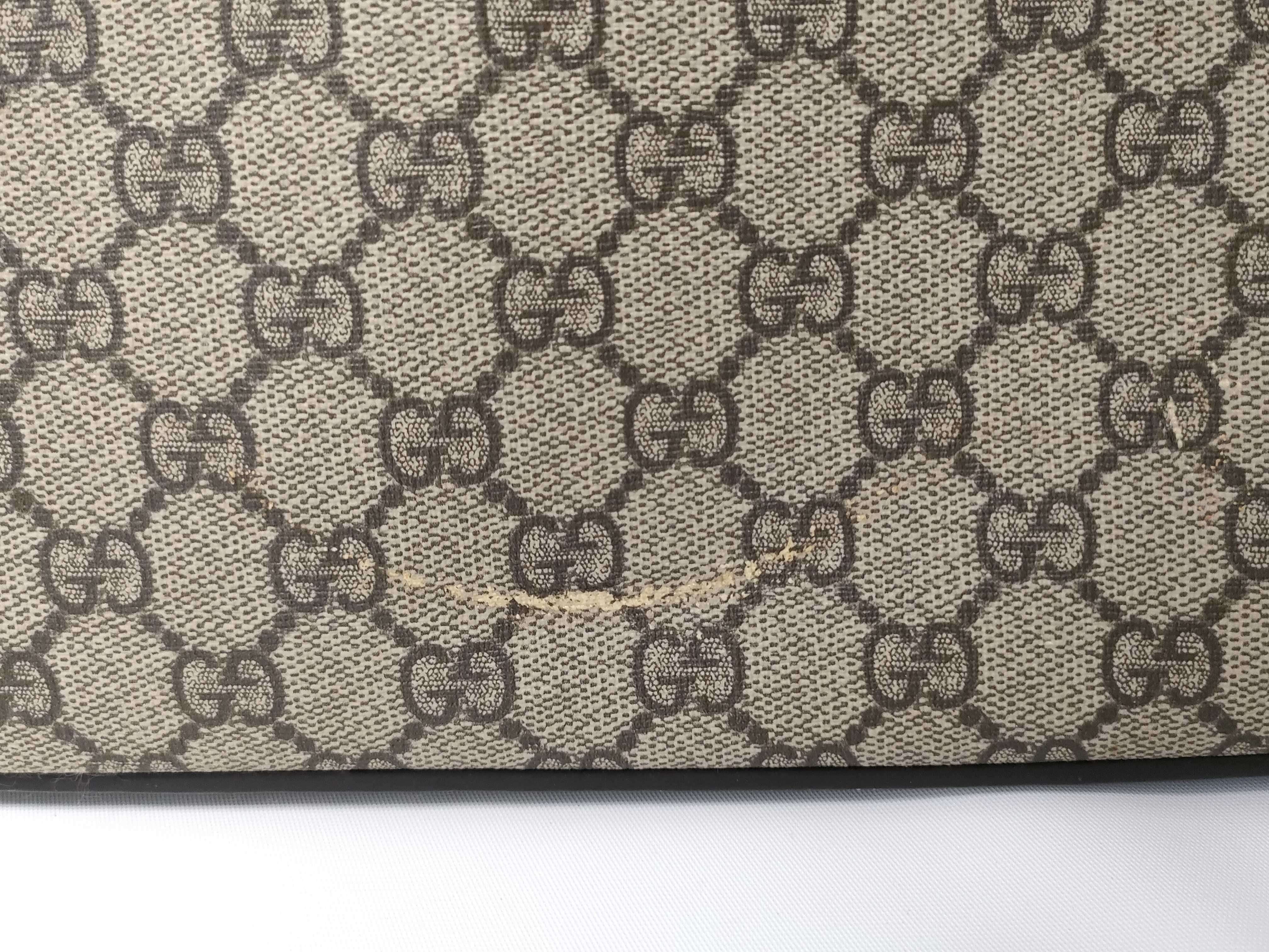 GG Supreme ID-GG Canvas Brown 33cm Handbag GHW — view 3