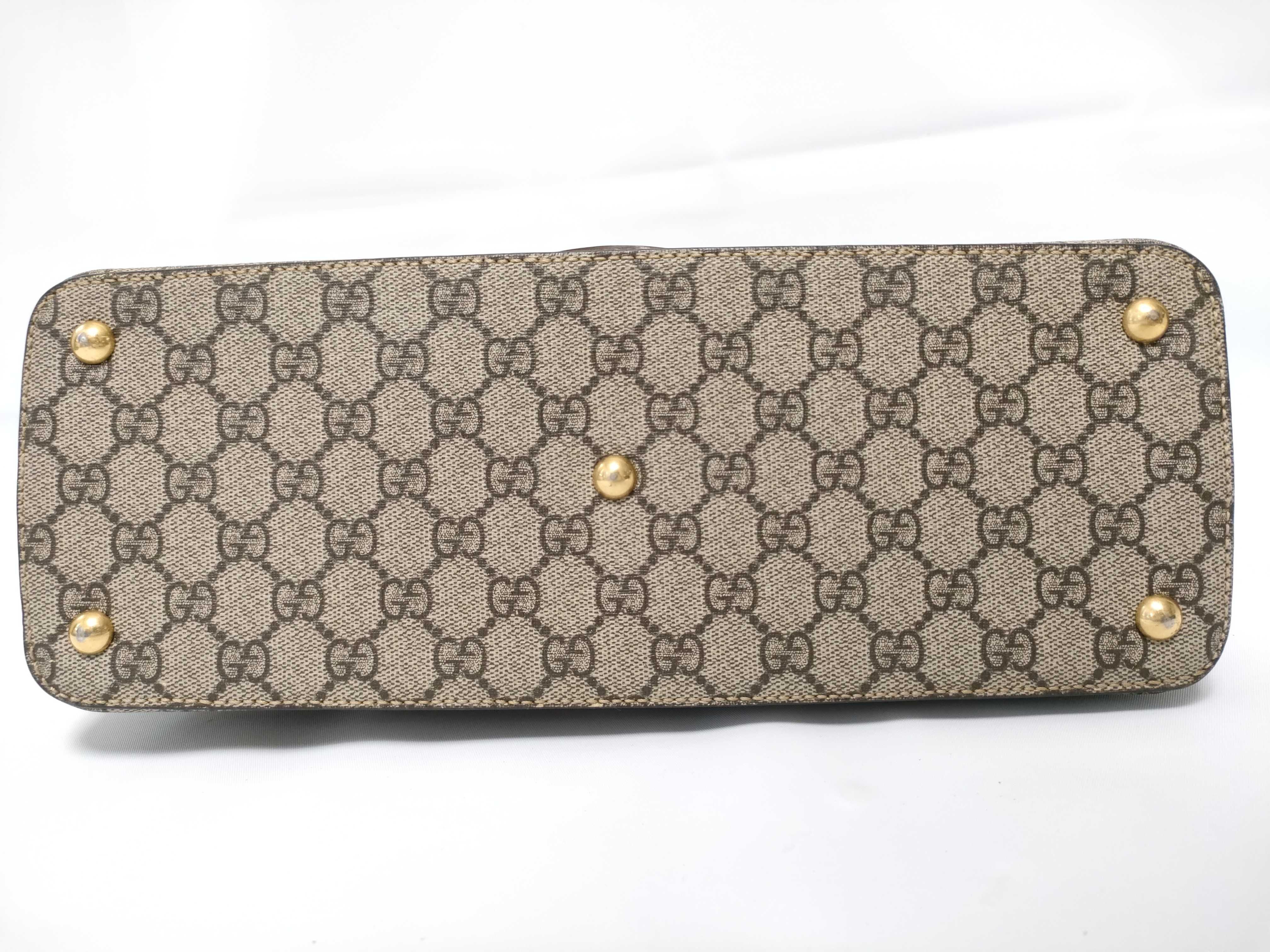 GG Supreme ID-GG Canvas Brown 33cm Handbag GHW — view 9