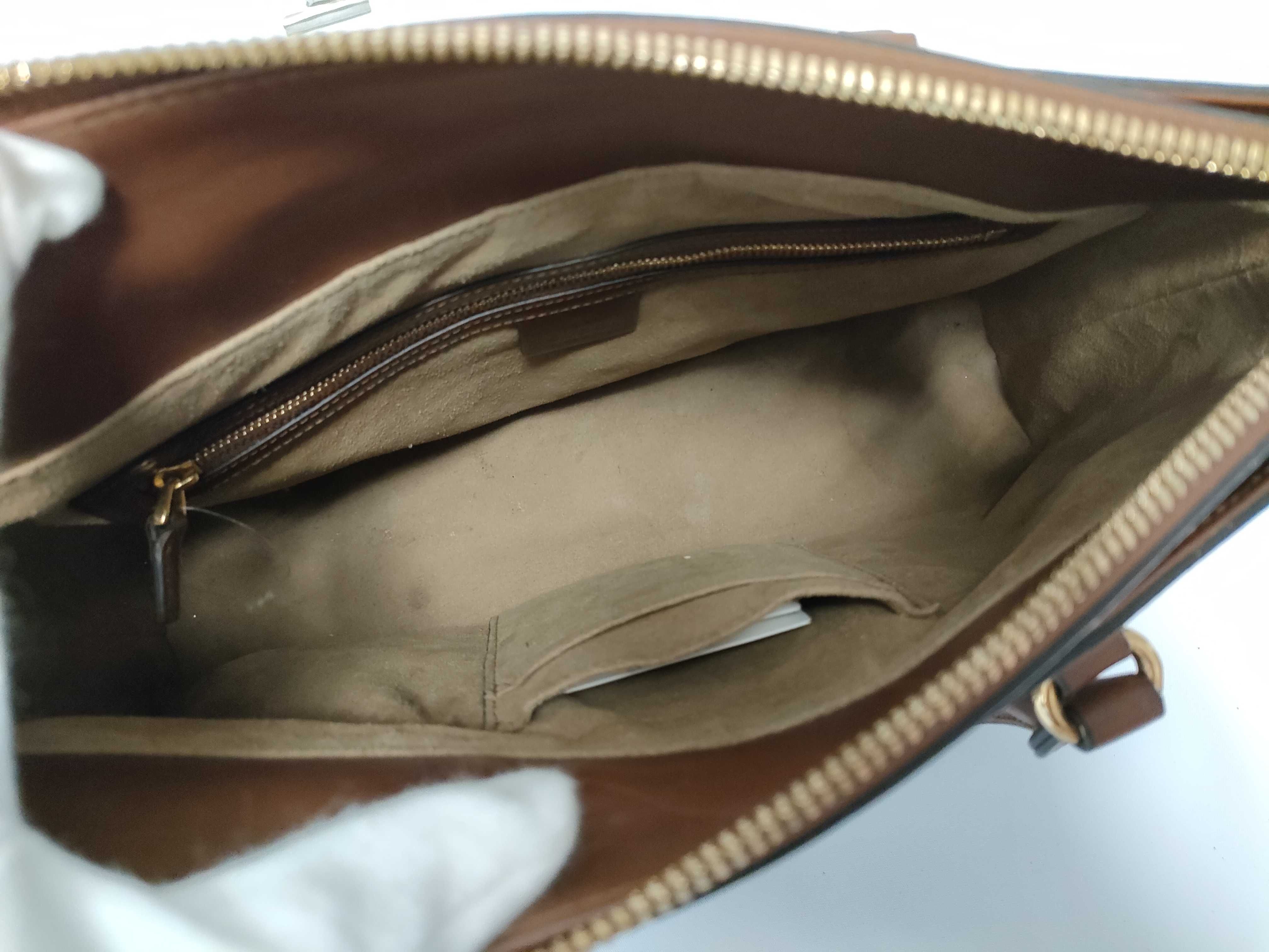 GG Supreme ID-GG Canvas Brown 33cm Handbag GHW — view 10