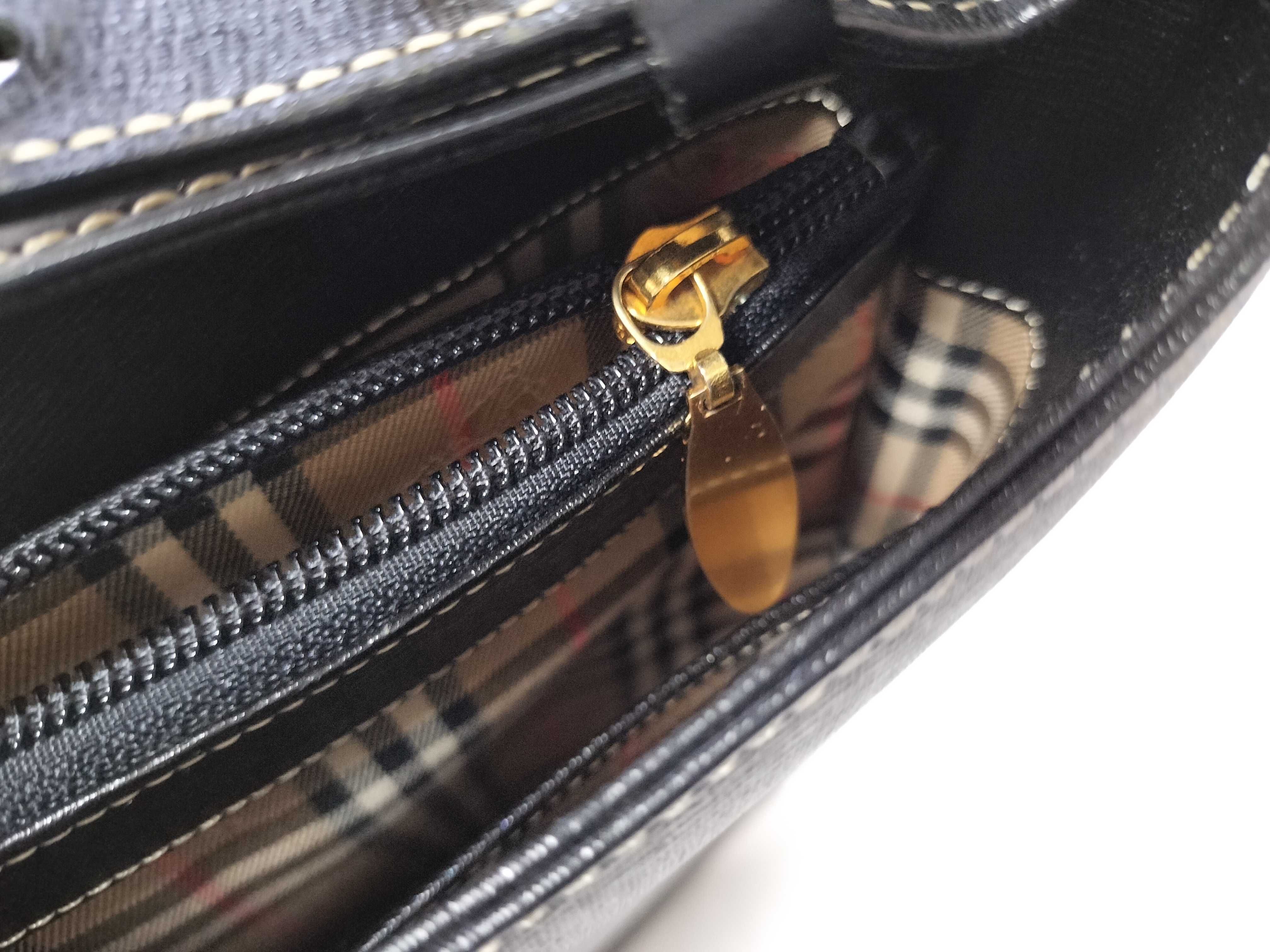 One-Shoulder Handbag with Nova Check Lining — view 11