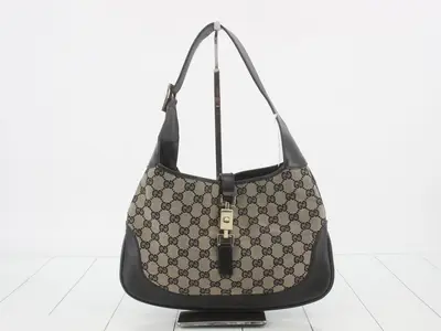 GG Canvas (Bag) - One-Shoulder Bag - Jackie - Beige/Black