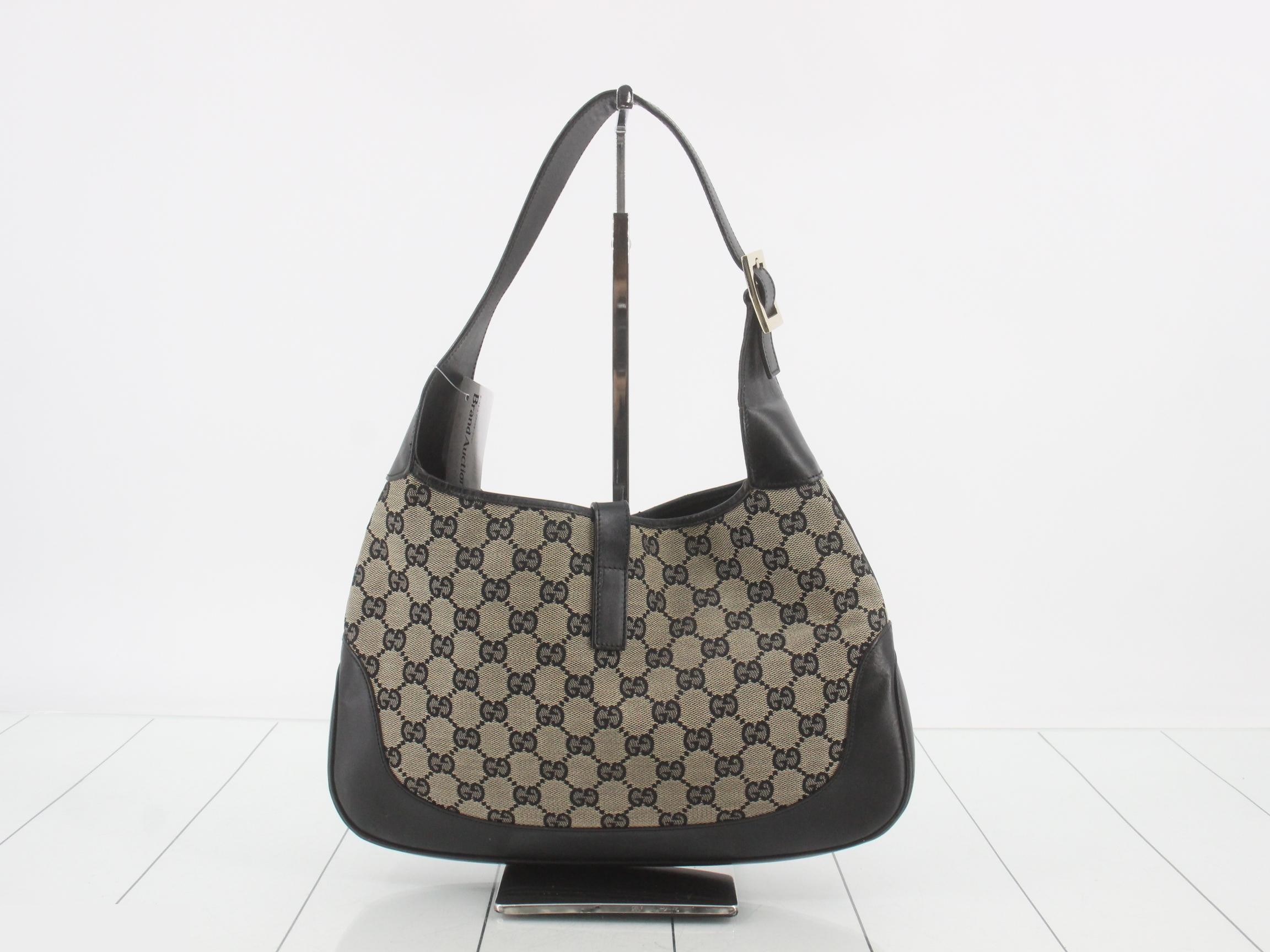 GG Canvas (Bag) - One-Shoulder Bag - Jackie - Beige/Black — view 2