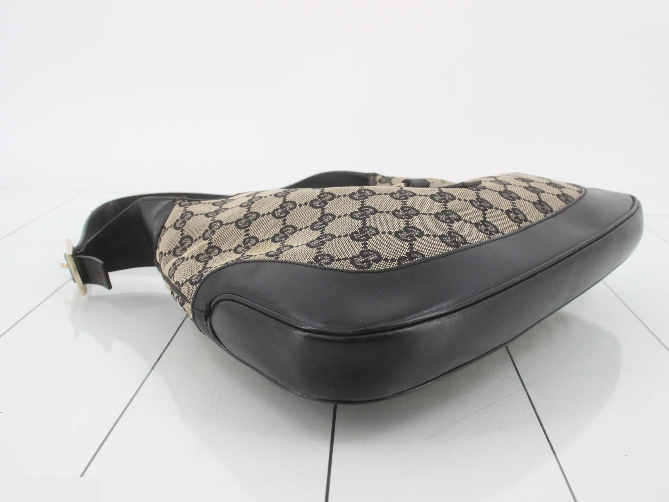 GG Canvas (Bag) - One-Shoulder Bag - Jackie - Beige/Black — view 5