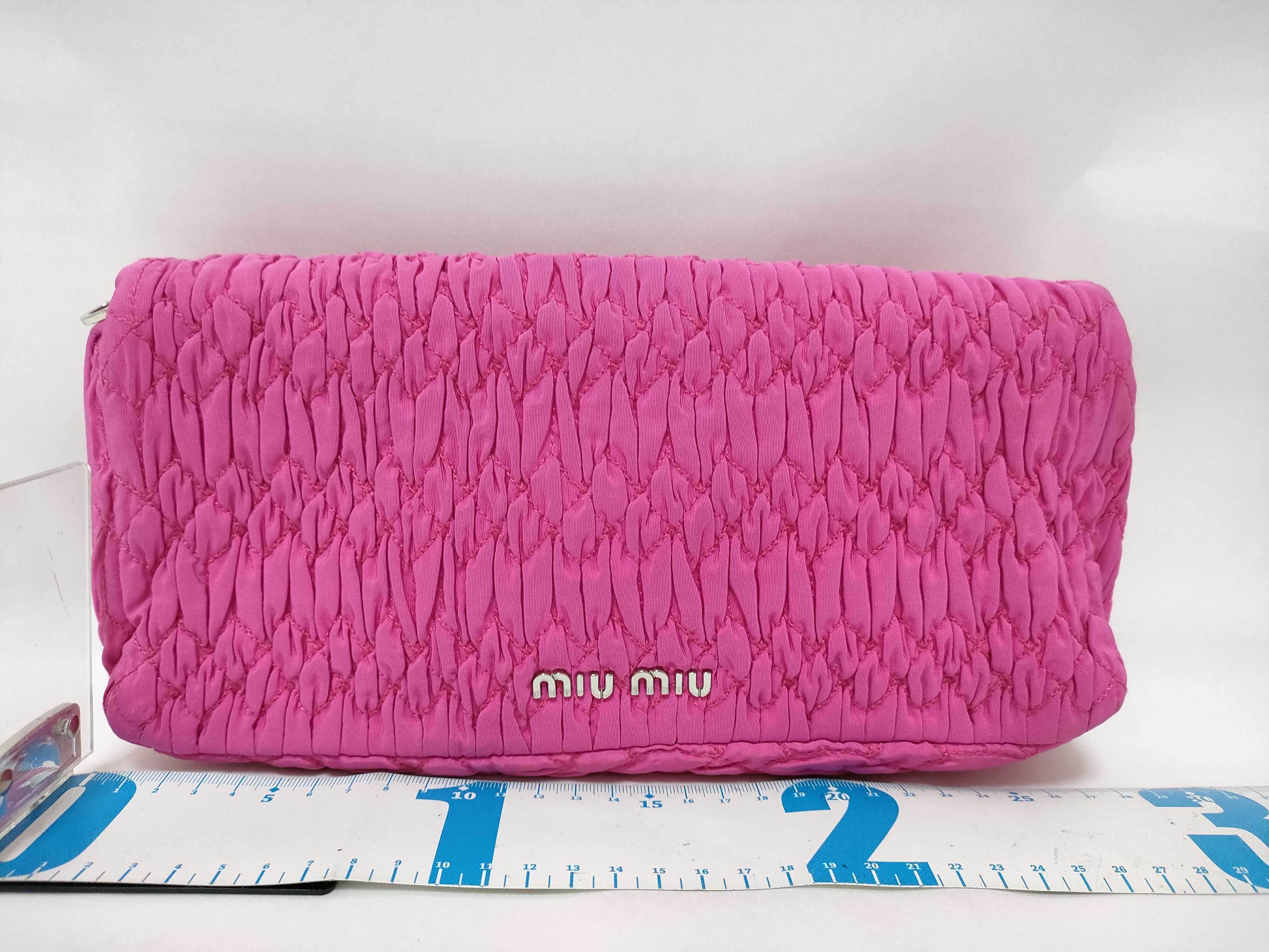 Nappa Crystal Matelassé 2-Way Pink Shoulder Bag — view 2