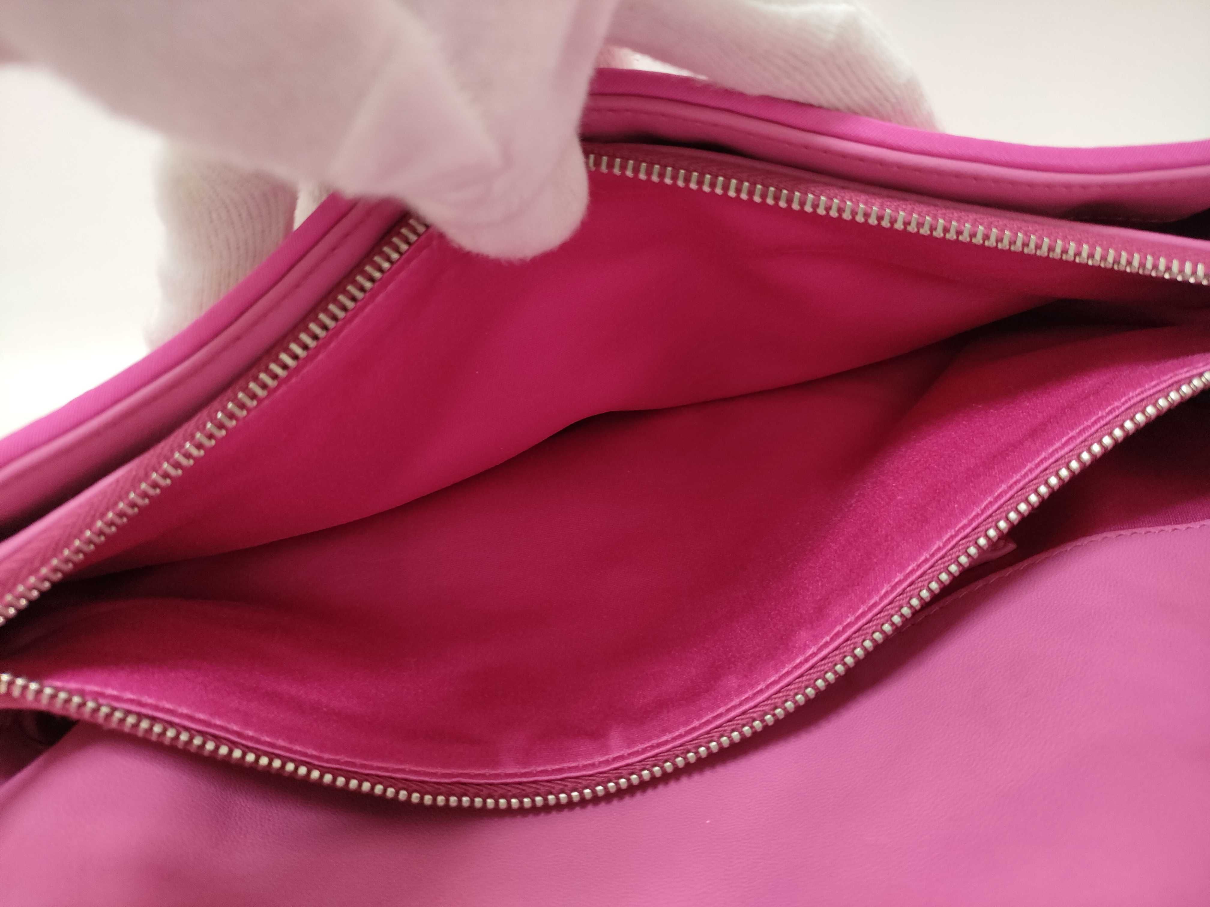Nappa Crystal Matelassé 2-Way Pink Shoulder Bag — view 11