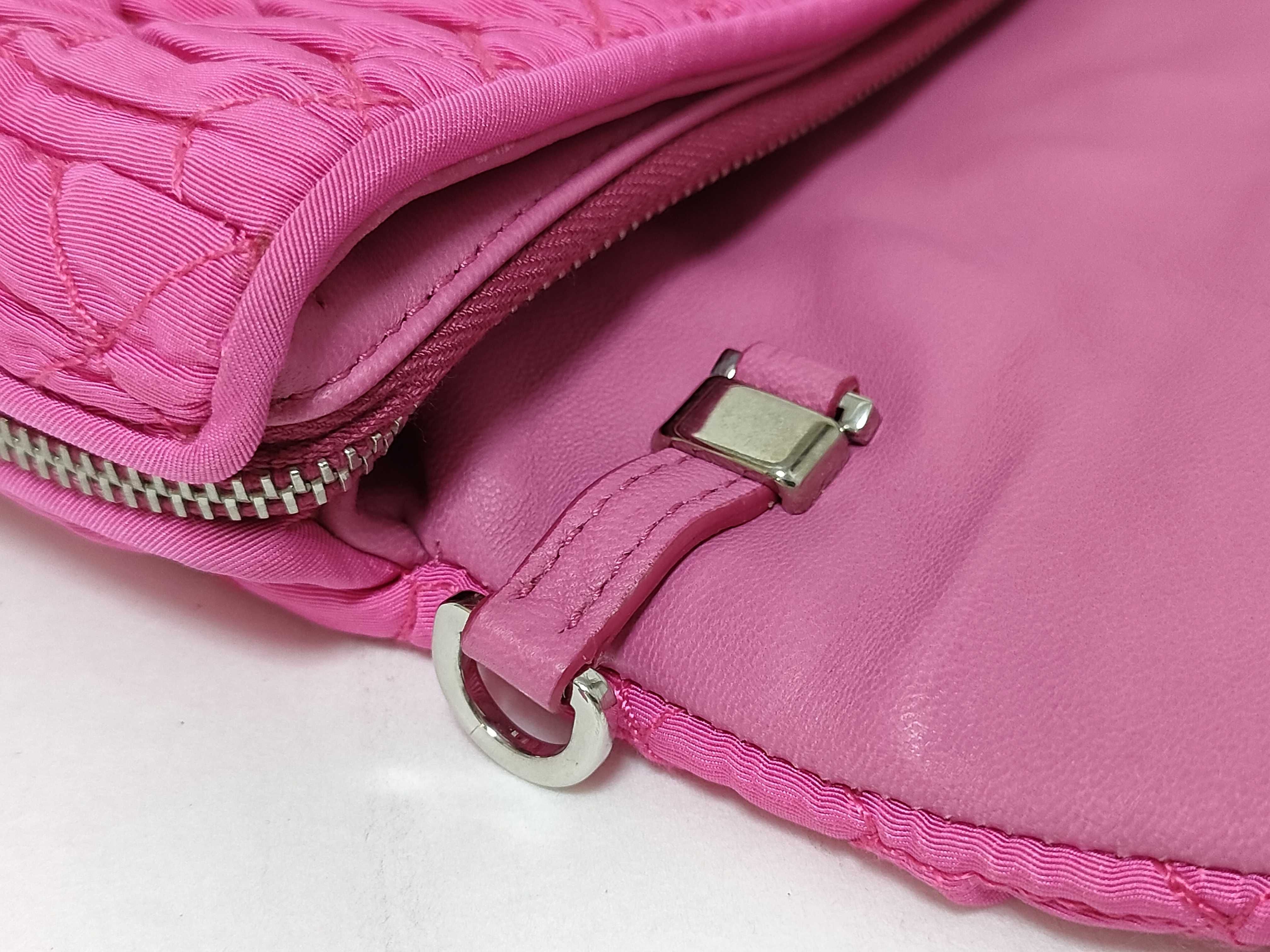 Nappa Crystal Matelassé 2-Way Pink Shoulder Bag — view 5