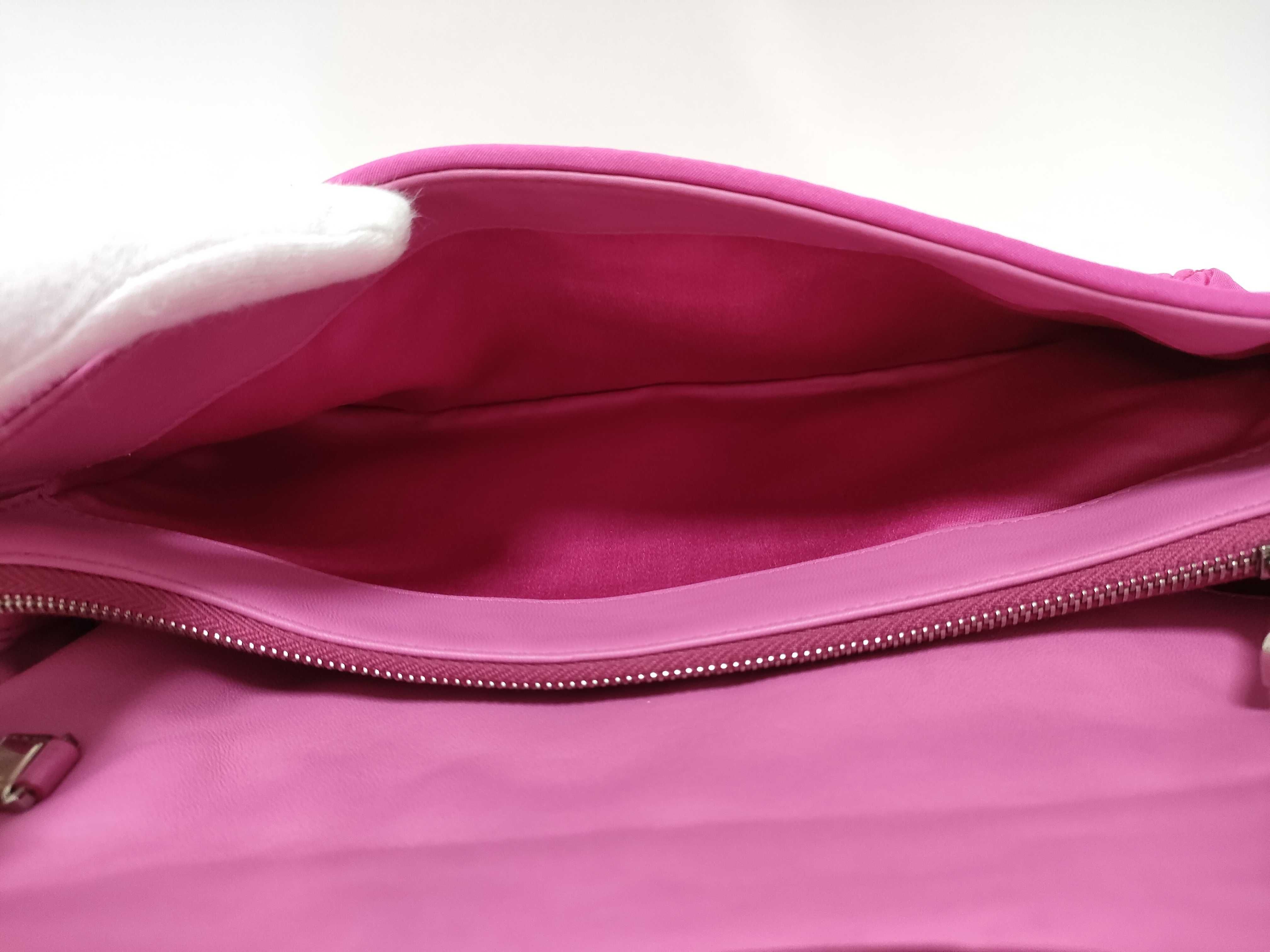Nappa Crystal Matelassé 2-Way Pink Shoulder Bag — view 10