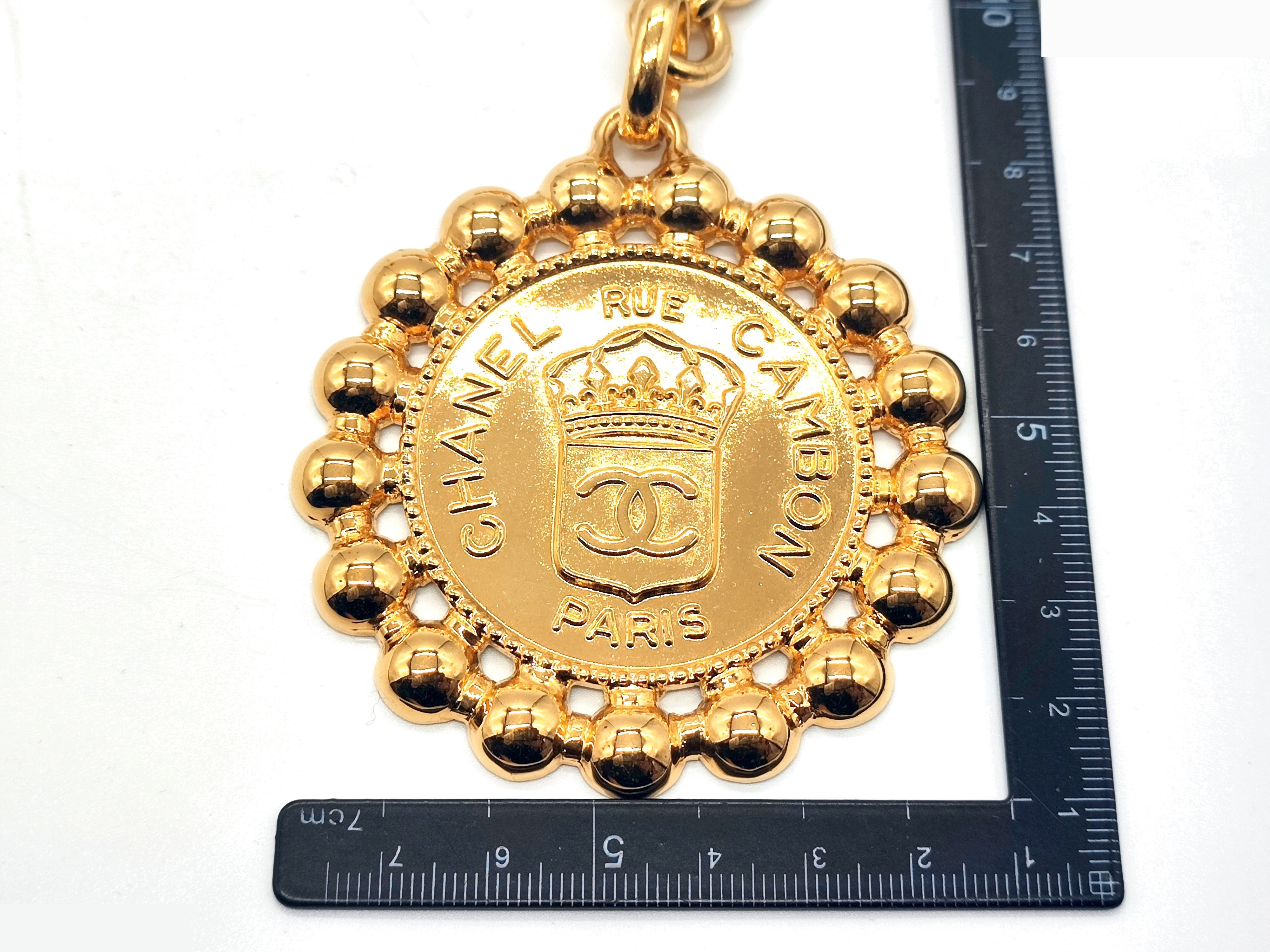 Giant Coco Mark Crown Necklace, Chain approx. 80cm — view 3
