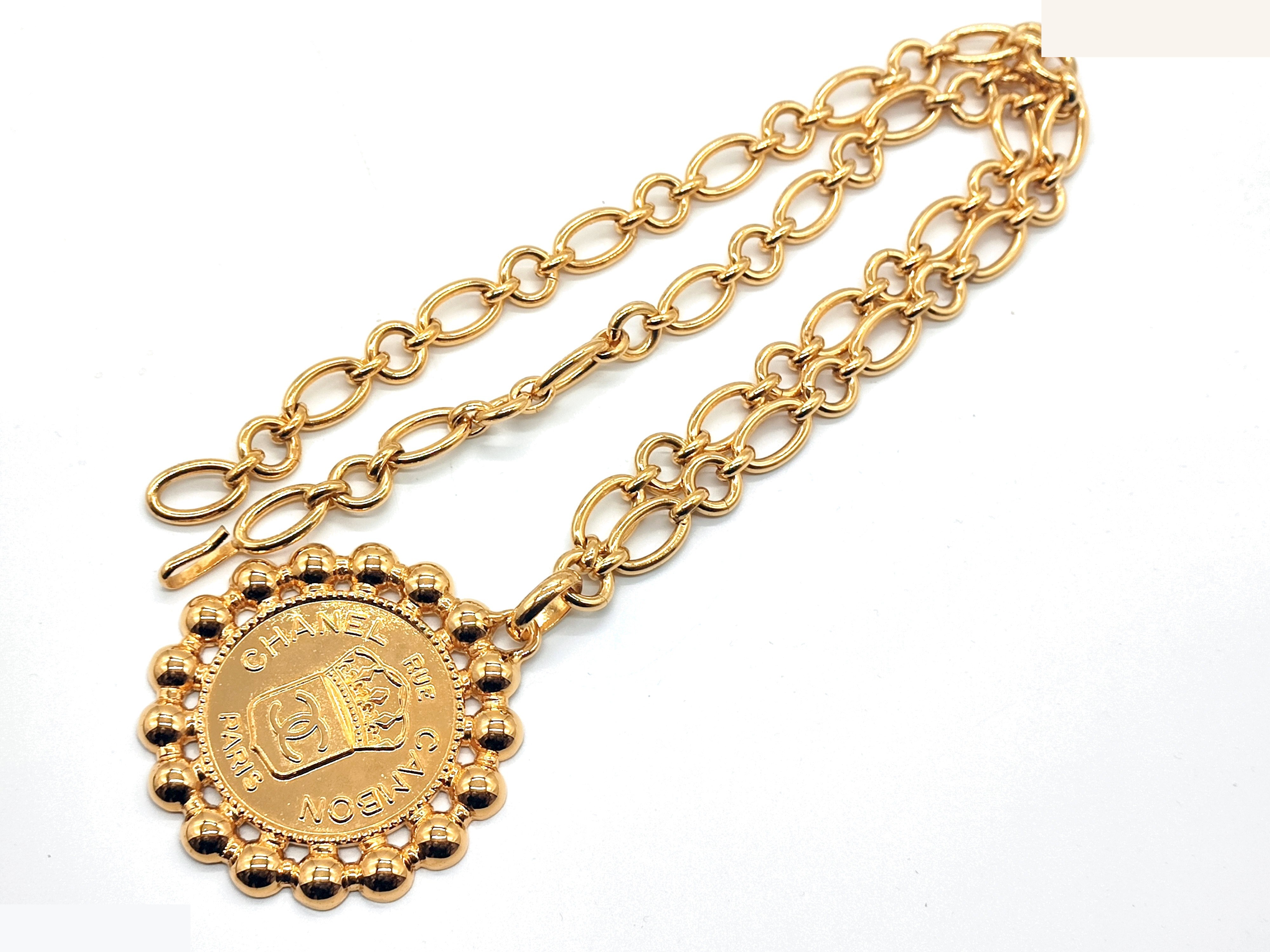 Giant Coco Mark Crown Necklace, Chain approx. 80cm — view 4