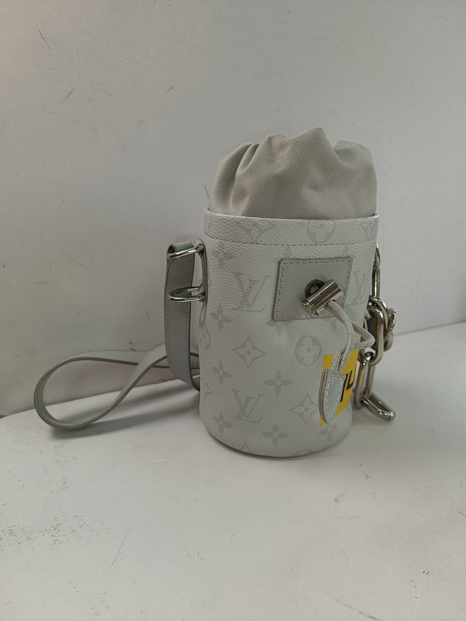 Chalk Nano Bag  Gray/Silver,Logo Story Monogram — view 2