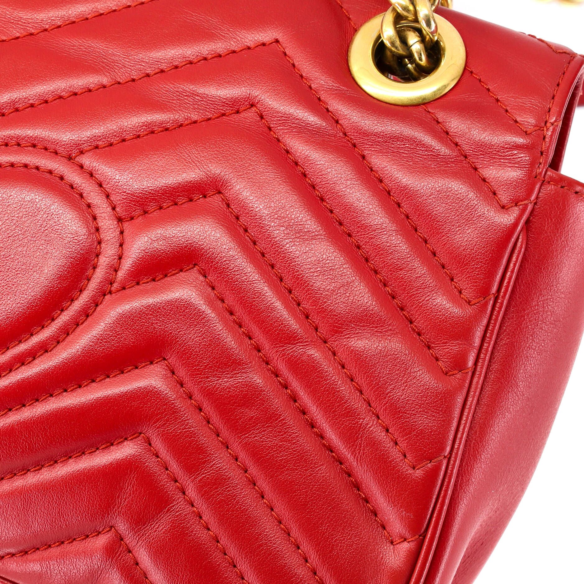 Gg Marmont Flap Bag Matelasse Leather Small — view 7