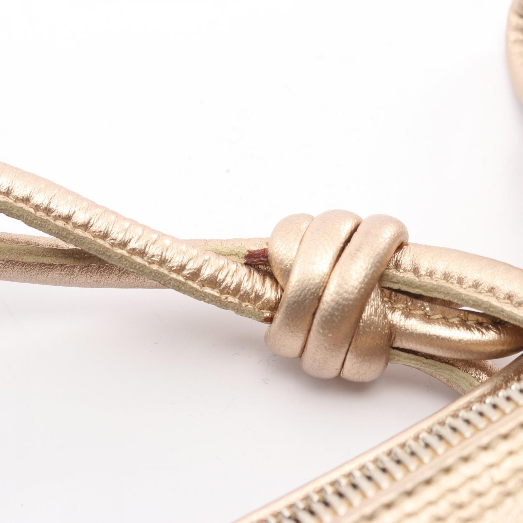 Anagram Handbag Gold Leather — view 8