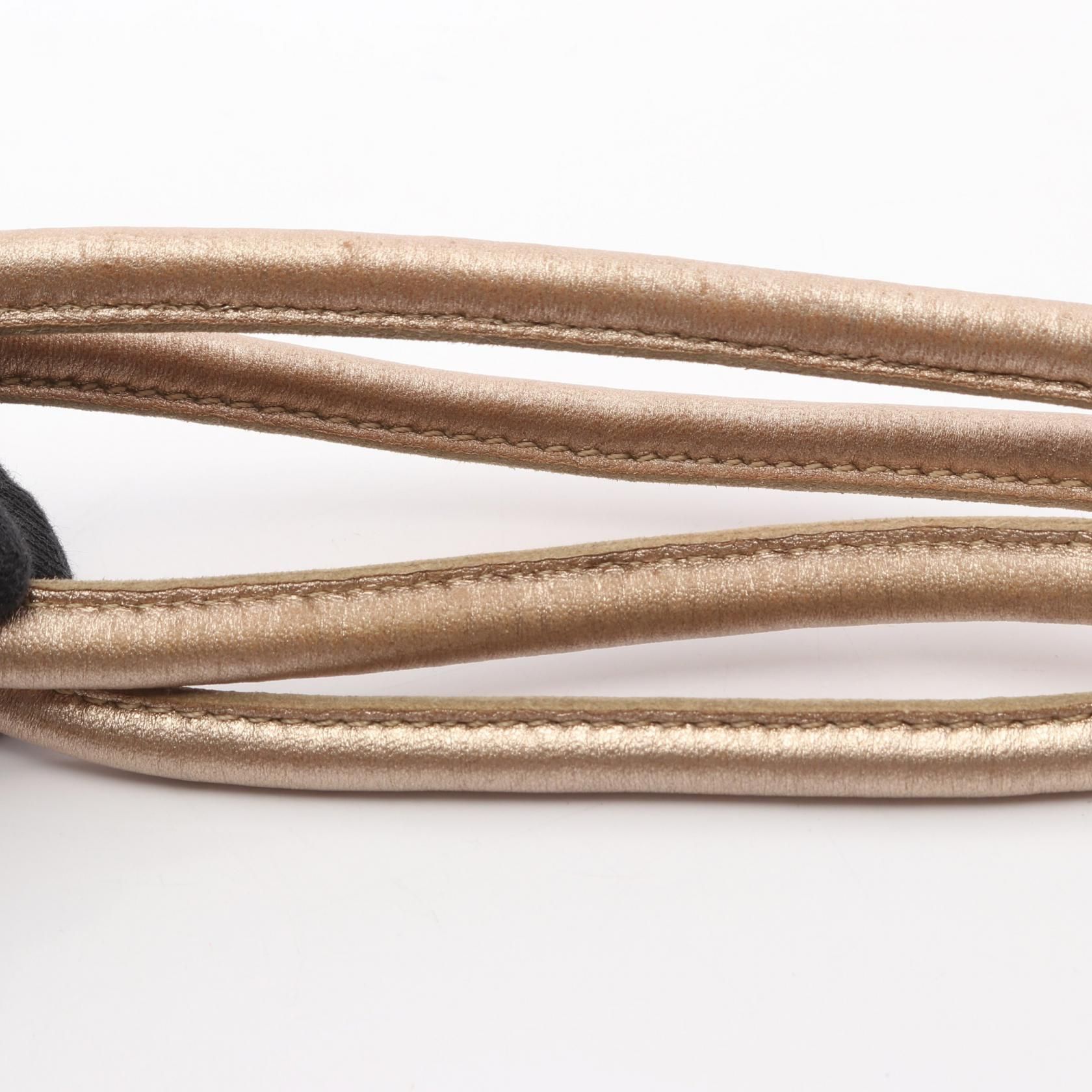 Anagram Handbag Gold Leather — view 10