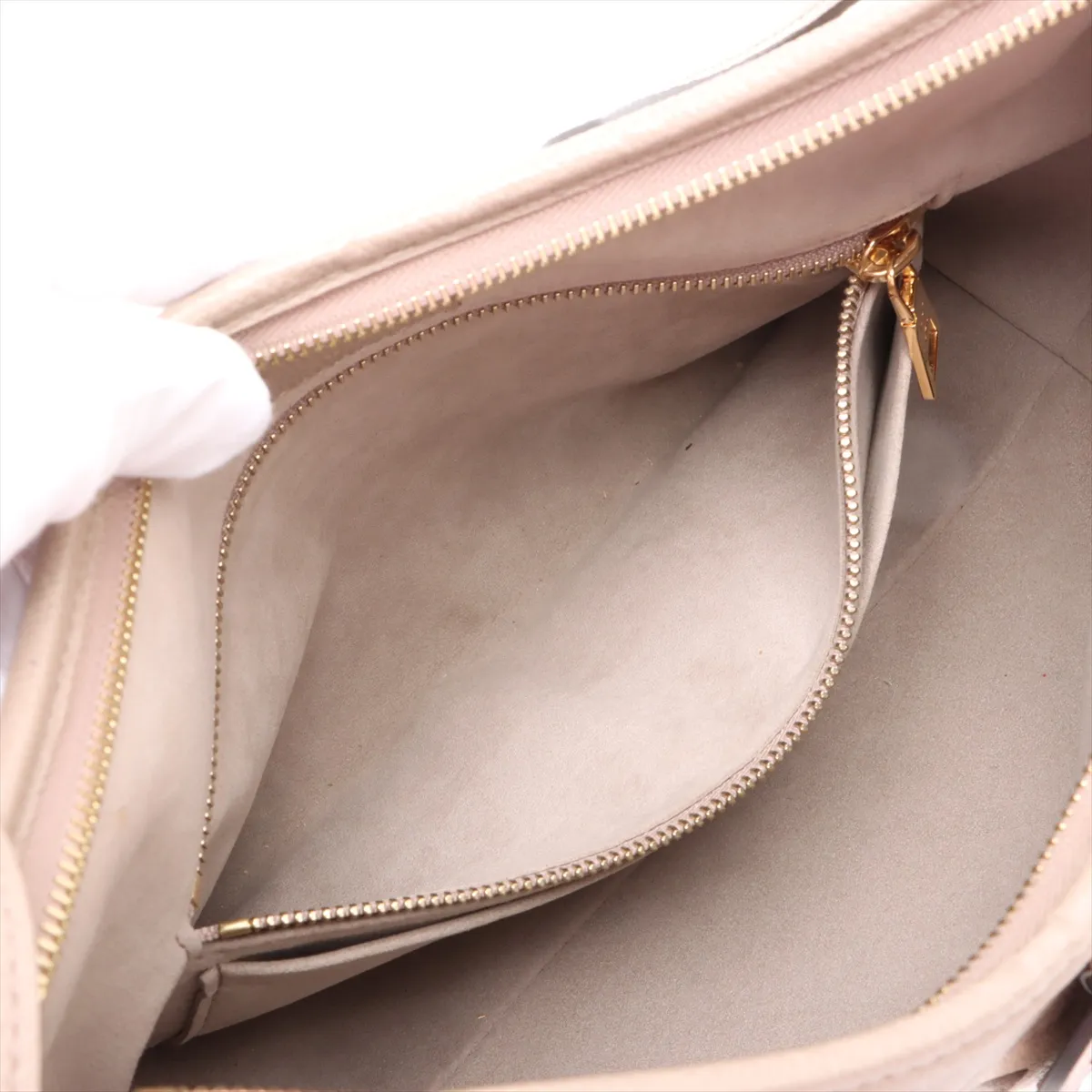 Bicolor Monogram Empreinte Carryall Zip NM PM M47180 Beige Pouch Missing RFID Reactive — view 7