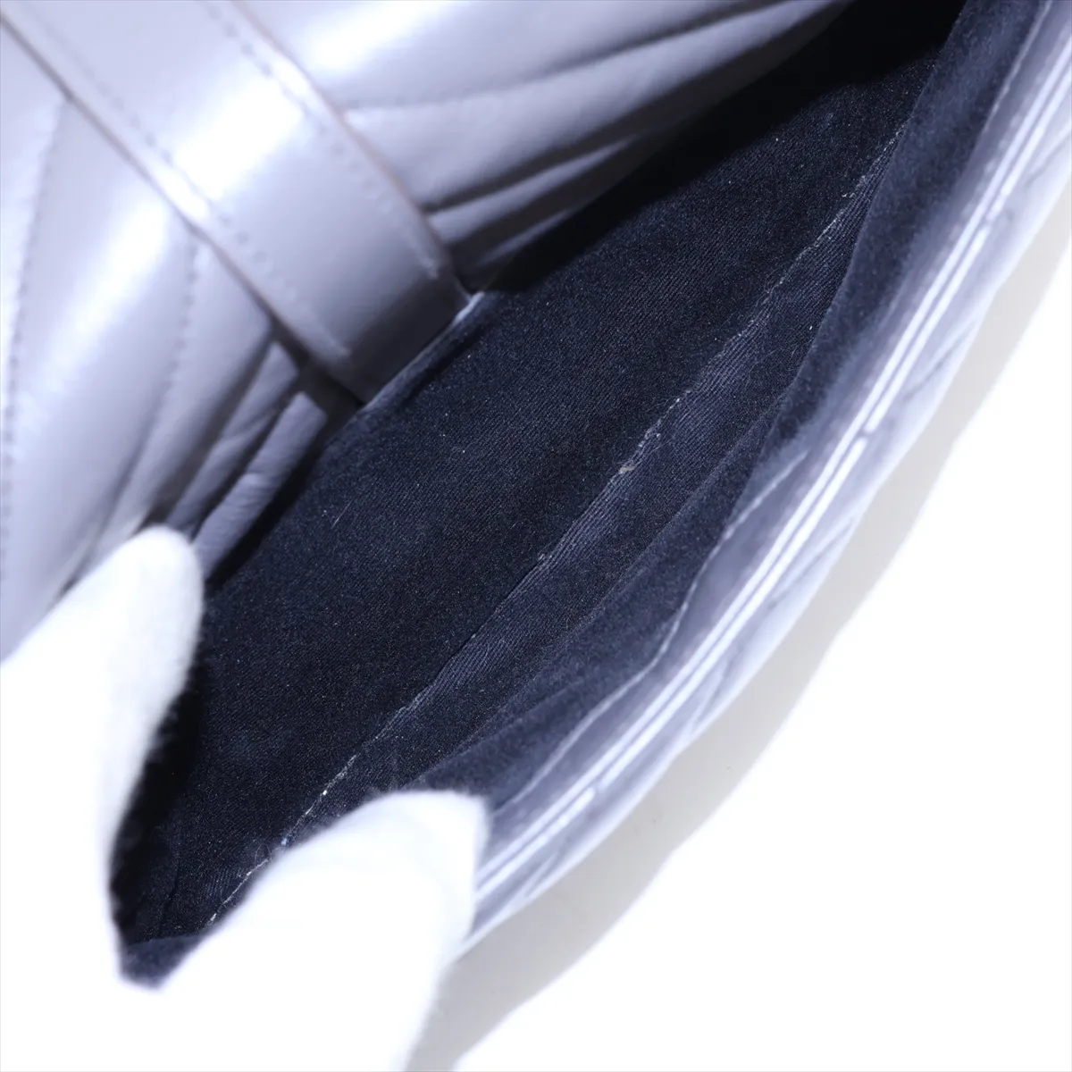 College Leather 2-Way Handbag, Gray, 428056 — view 11