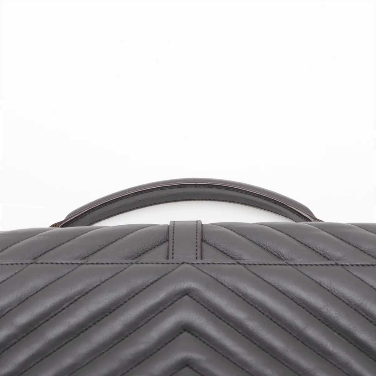College Leather 2-Way Handbag, Gray, 428056 — view 6