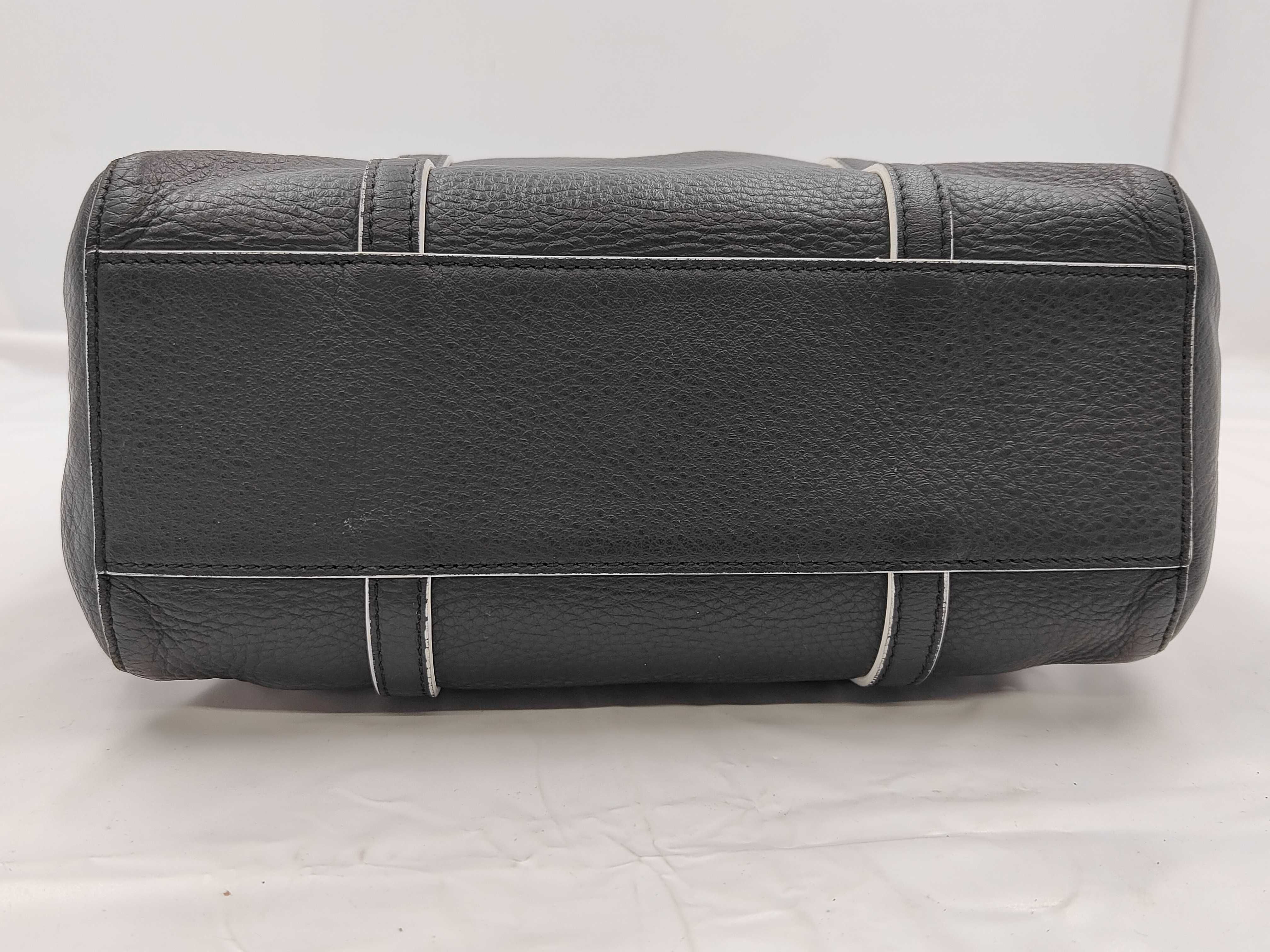 Black Leather Tote Bag — view 8