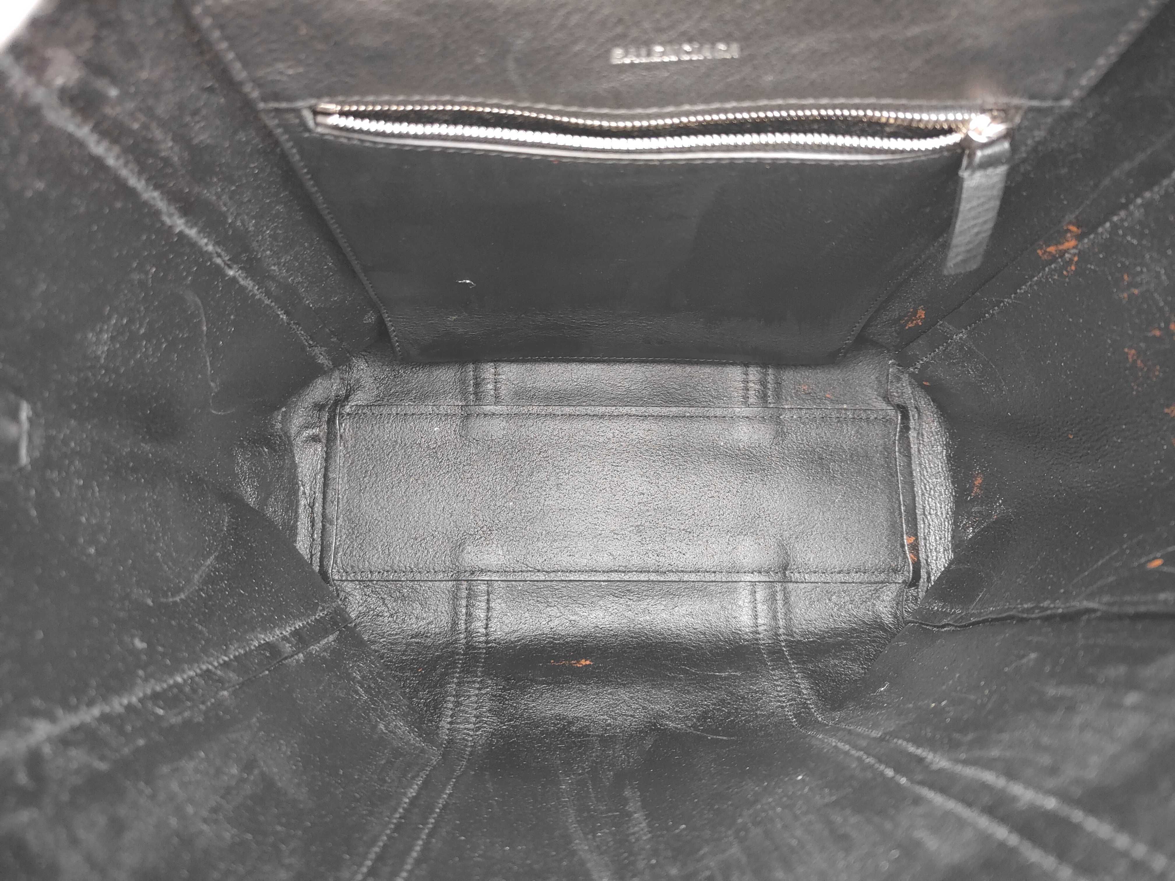Black Leather Tote Bag — view 10