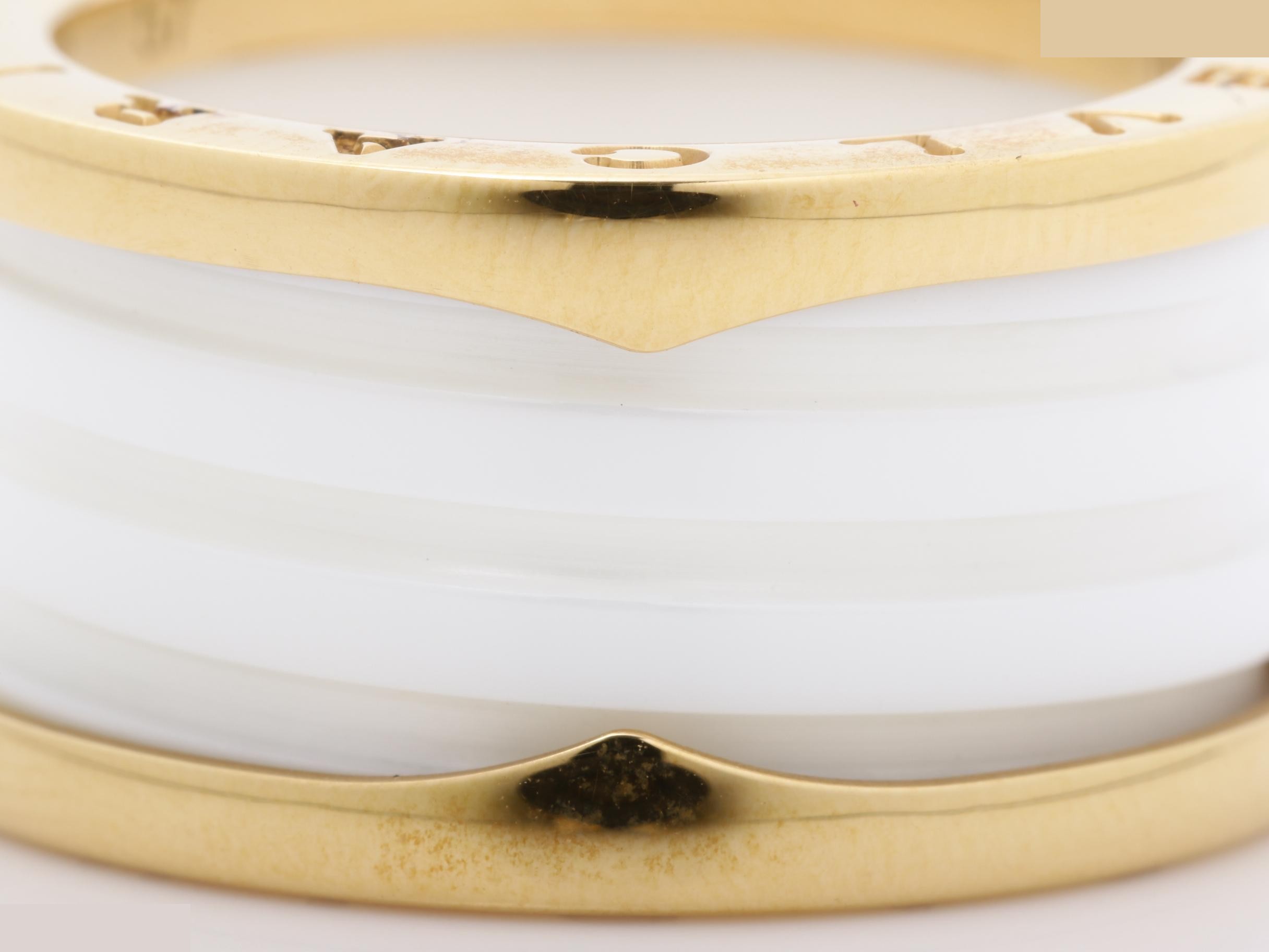 B.zero1 (precious metal) ring, 750PG/ceramic, #57 — view 2