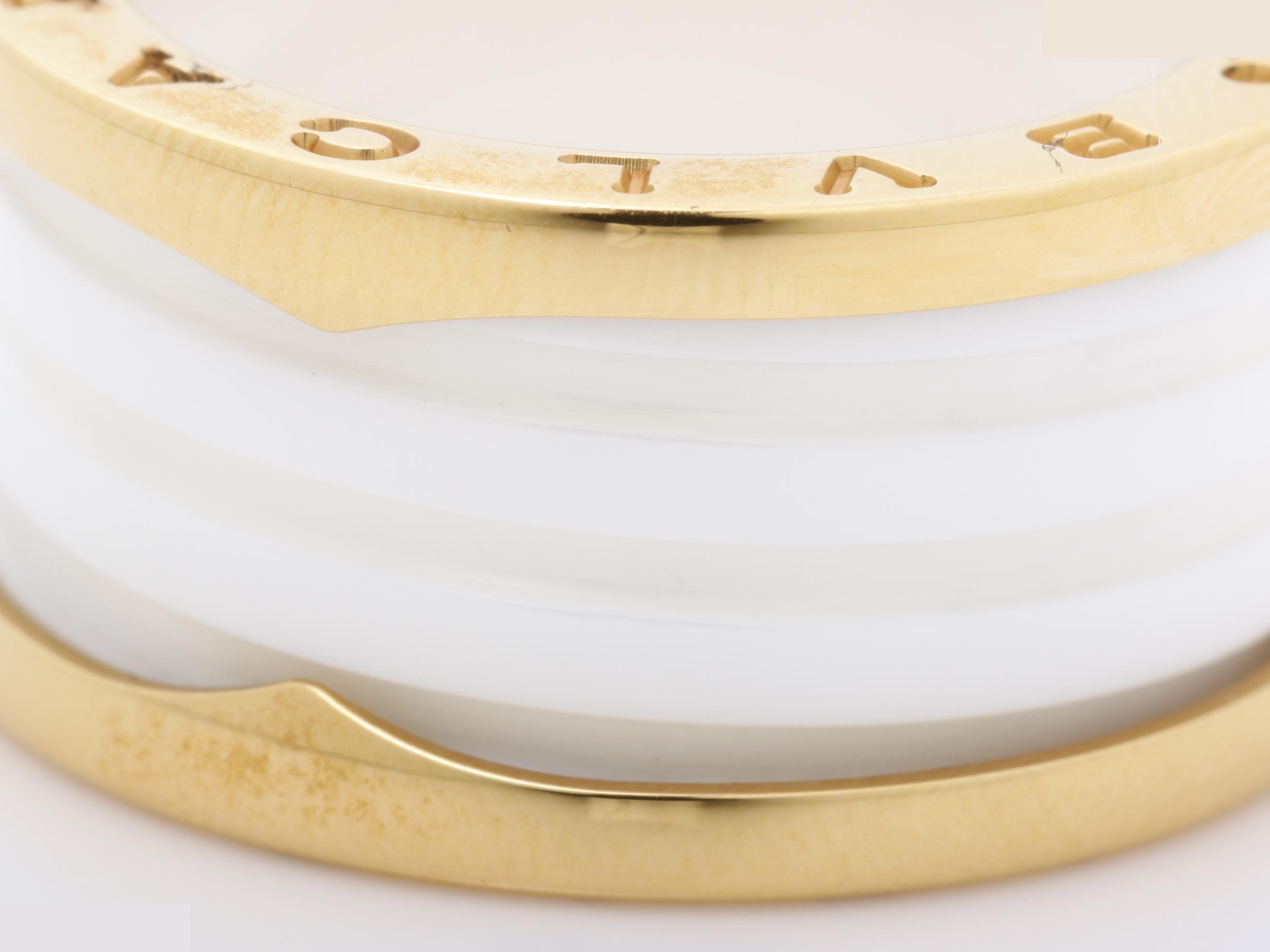 B.zero1 (precious metal) ring, 750PG/ceramic, #57 — view 3