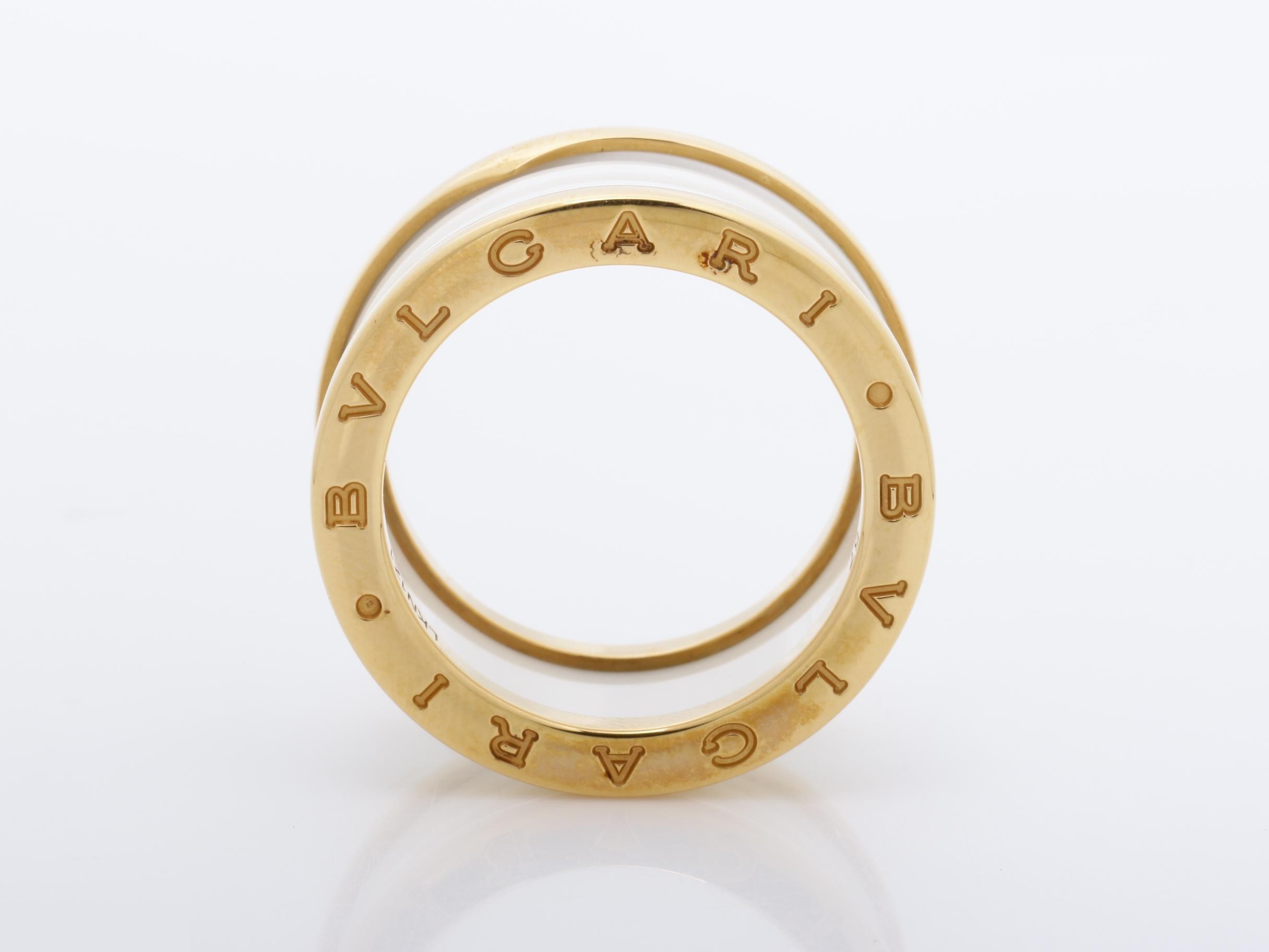 B.zero1 (precious metal) ring, 750PG/ceramic, #57 — view 5