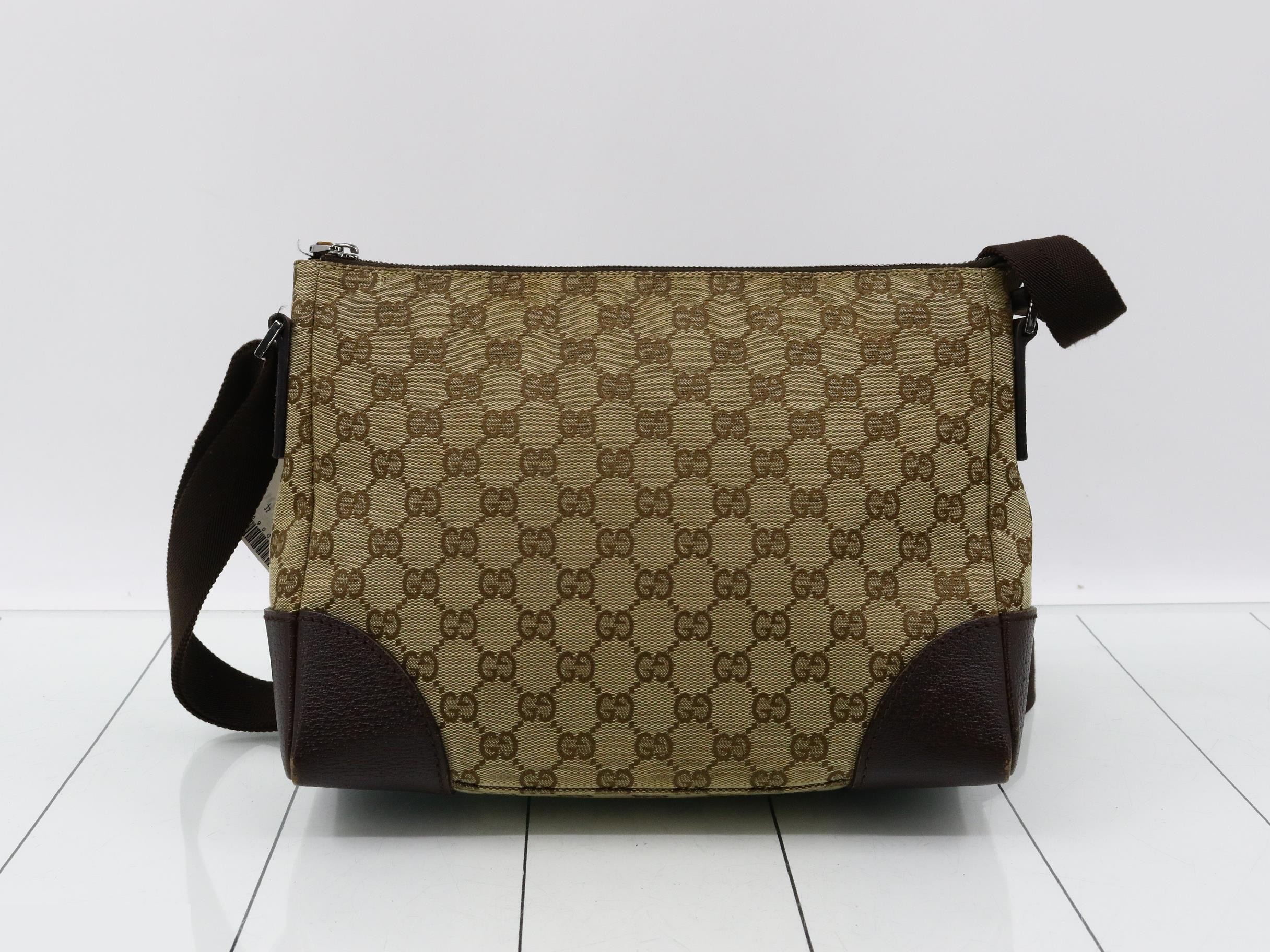 GG Canvas Leather Shoulder Bag — view 2