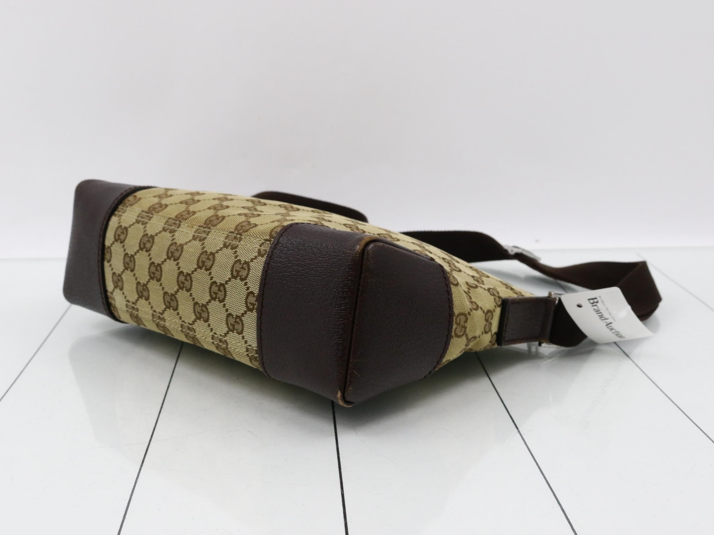 GG Canvas Leather Shoulder Bag — view 6