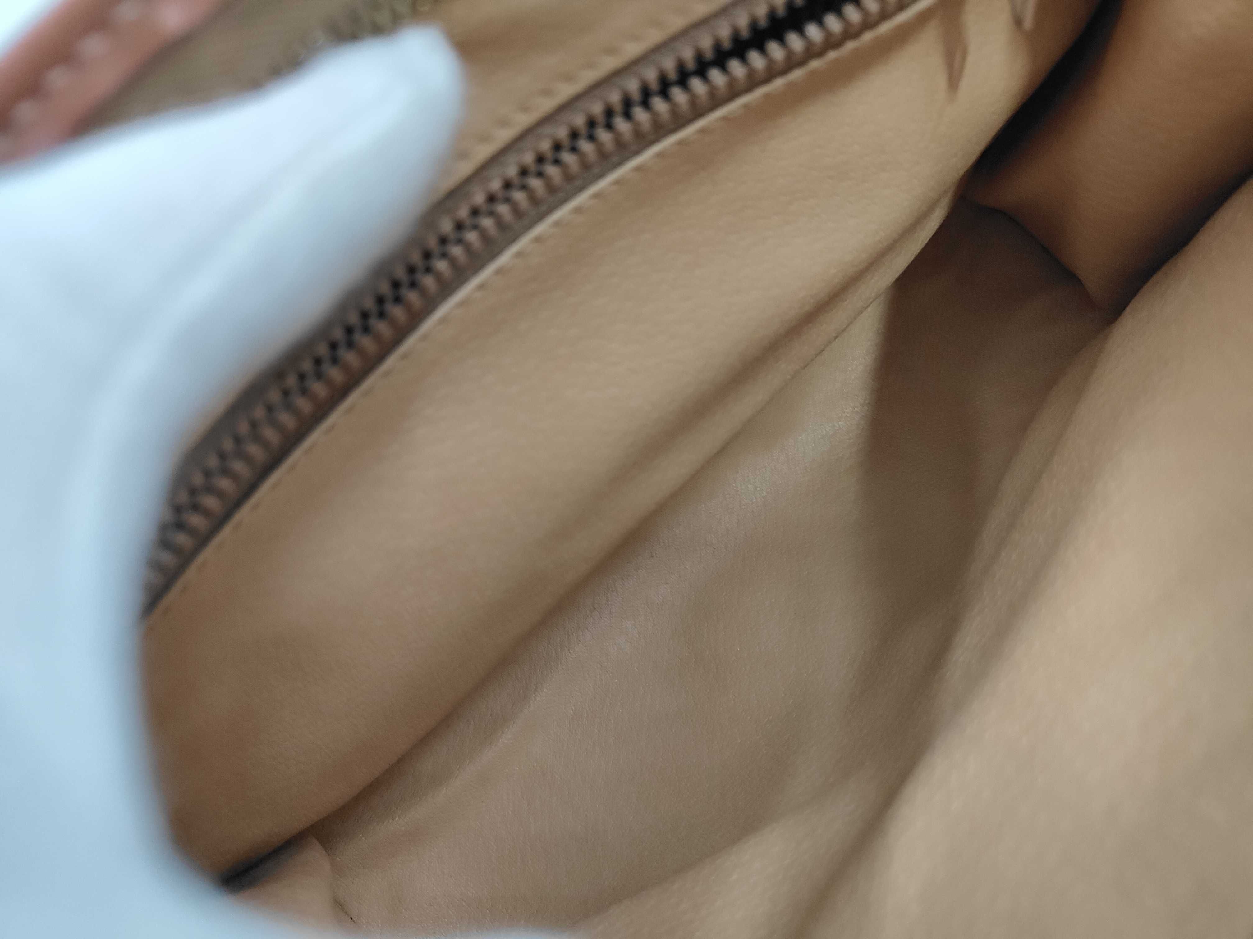 Macadam Pattern Clutch Bag, Second Bag, PVC x Leather, Beige Clutch Bag — view 6