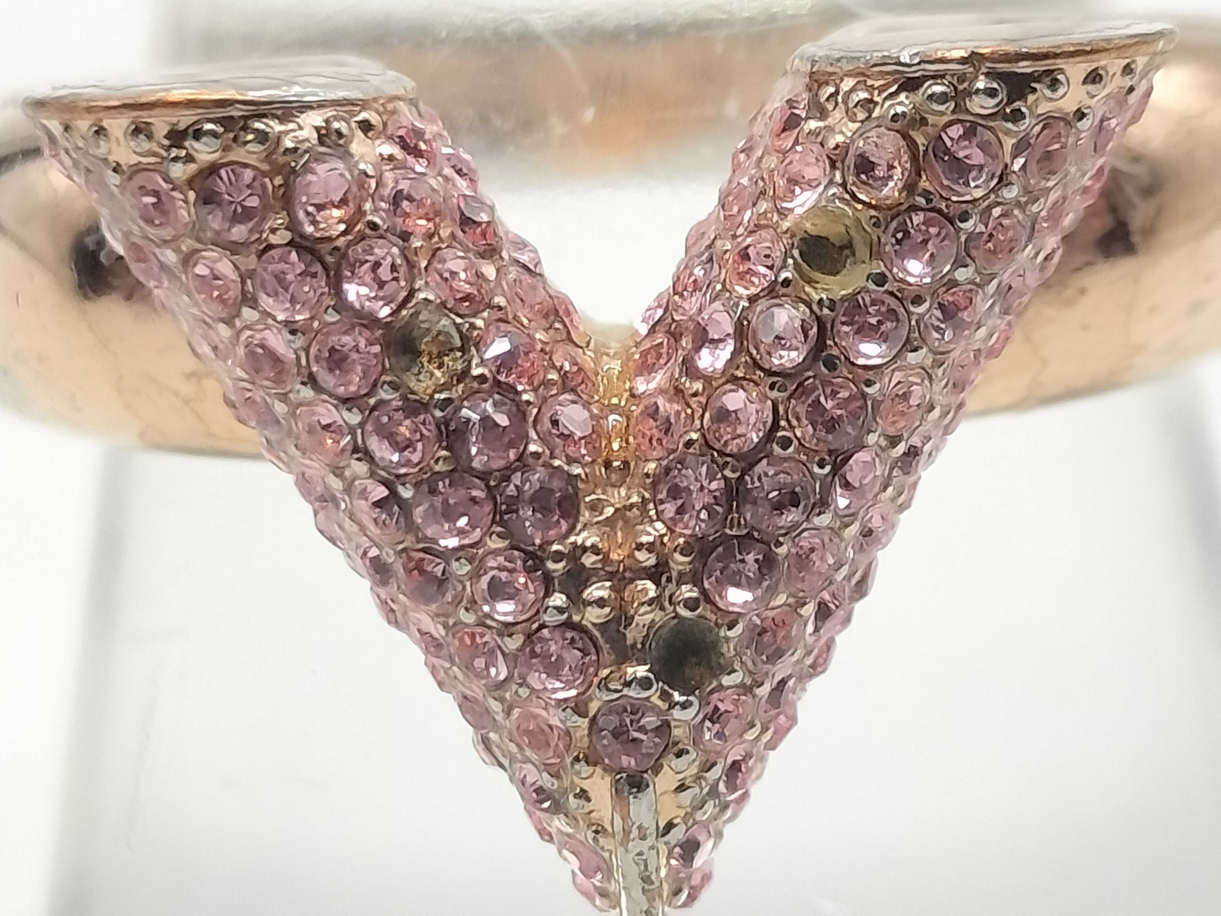 LV Rhinestone Ring (Some stones missing) — view 2