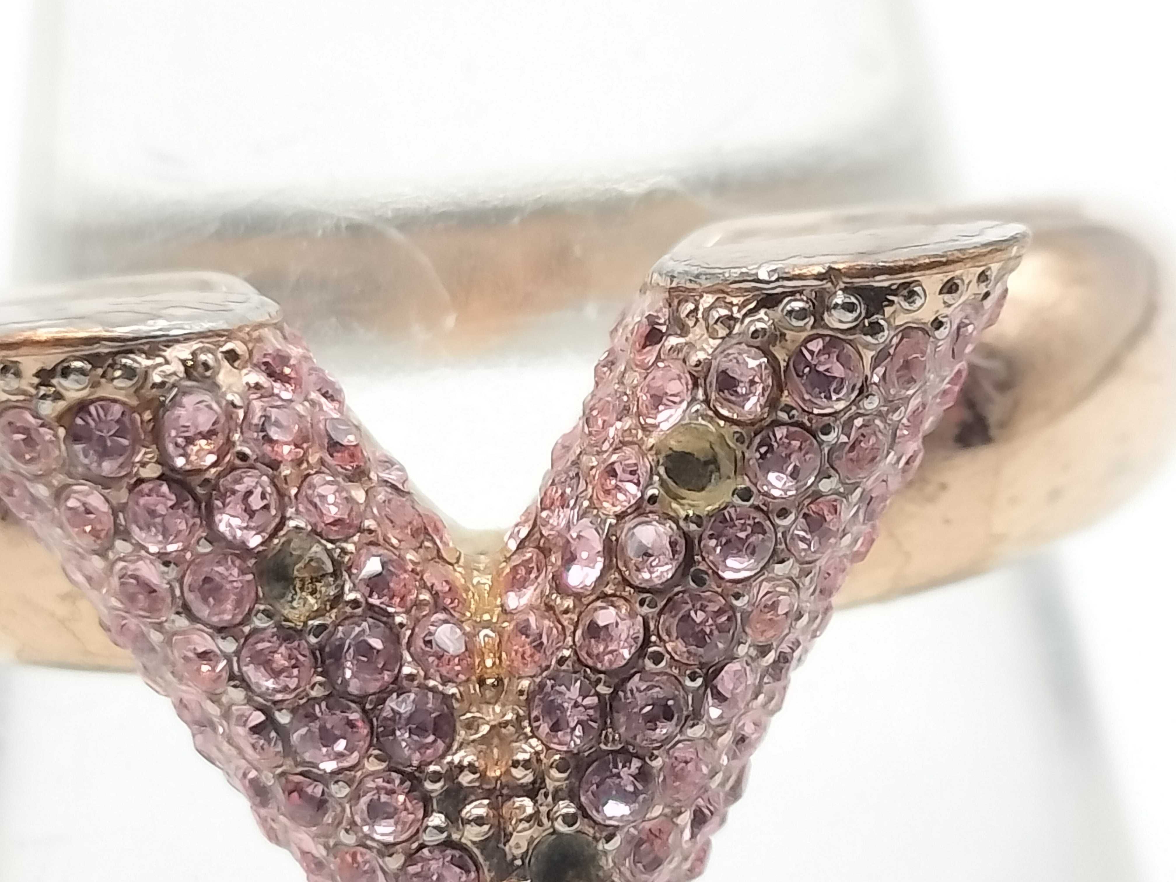 LV Rhinestone Ring (Some stones missing) — view 4