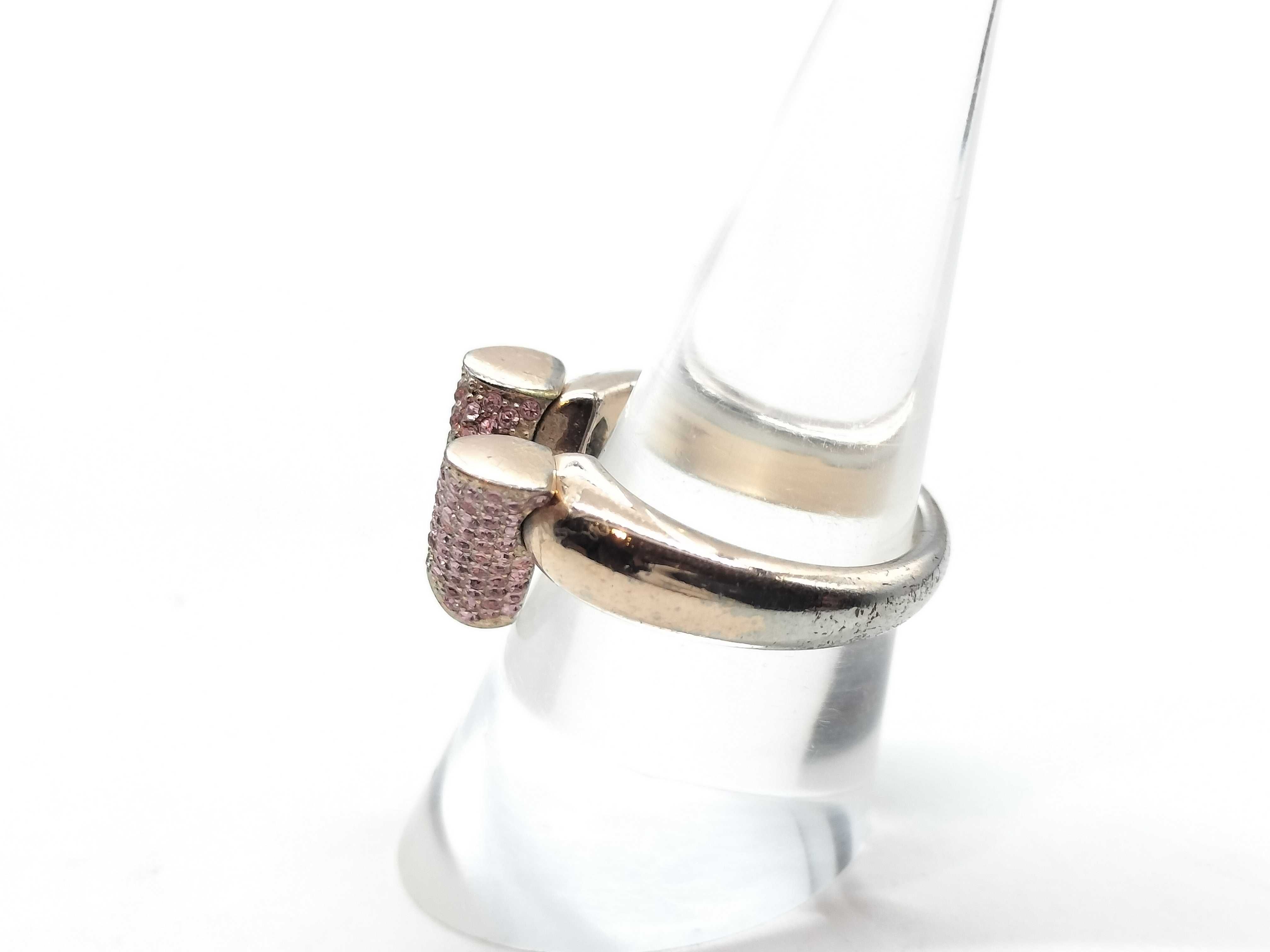 LV Rhinestone Ring (Some stones missing) — view 5