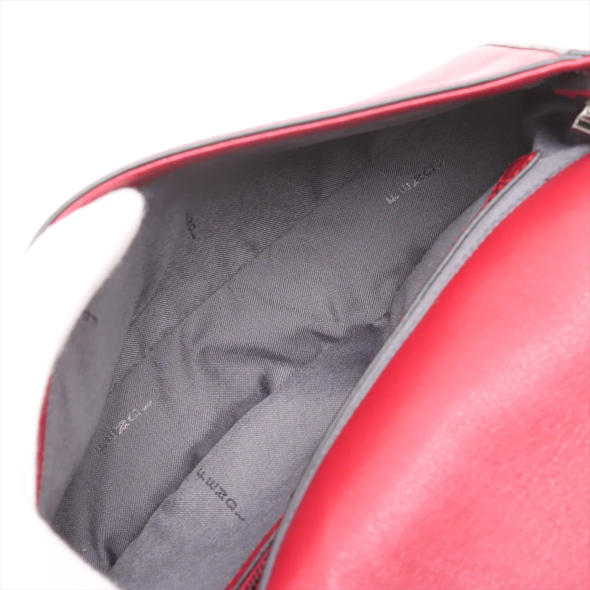 Mamma Bucket Leather Shoulder Bag Red 8BR600 — view 6