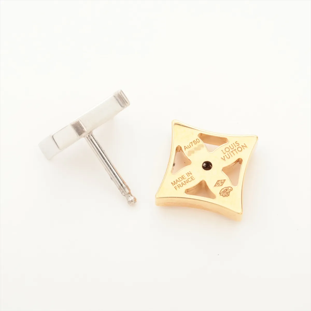 Puss Ideal Blossom LV Diamond Single Earrings 750(PG×WG) 1.8g G37191 — view 4