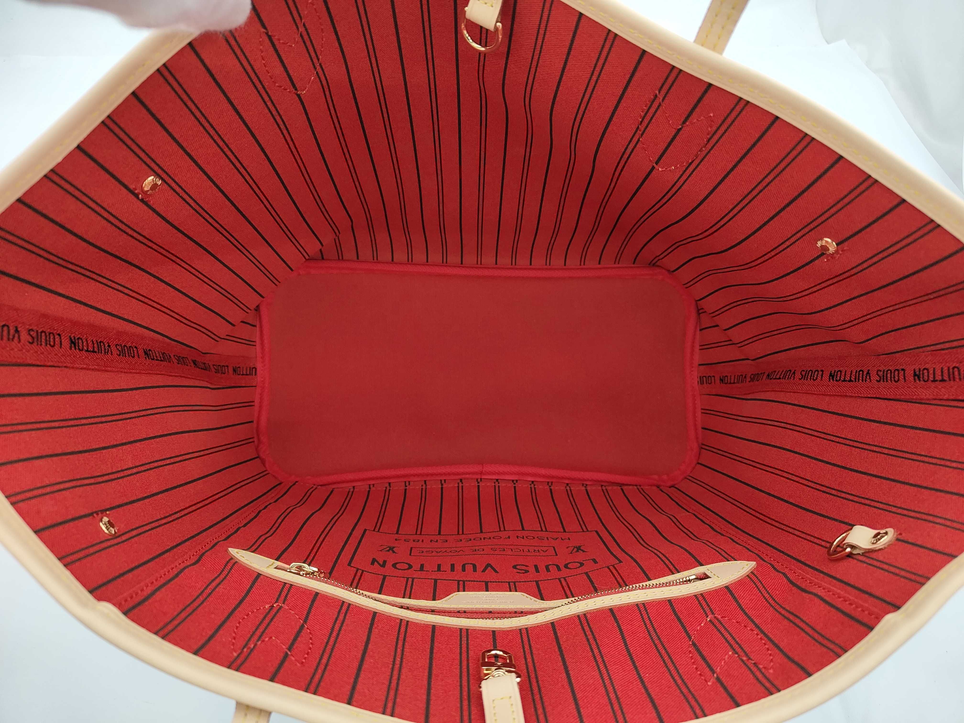 Monogram Neverfull MM M46987 RFID Tote Bag. Accessories: Box, dust bag, pouch, receipt. — view 8